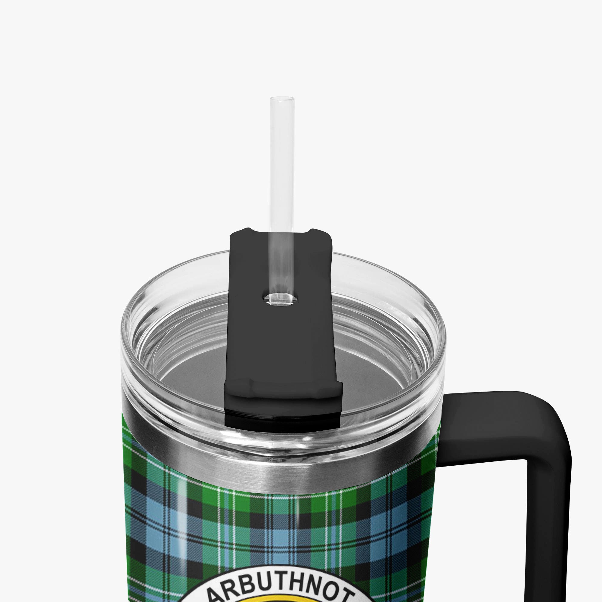Arbuthnot Ancient Tartan Crest 40 oz Insulated Tumbler with Handle