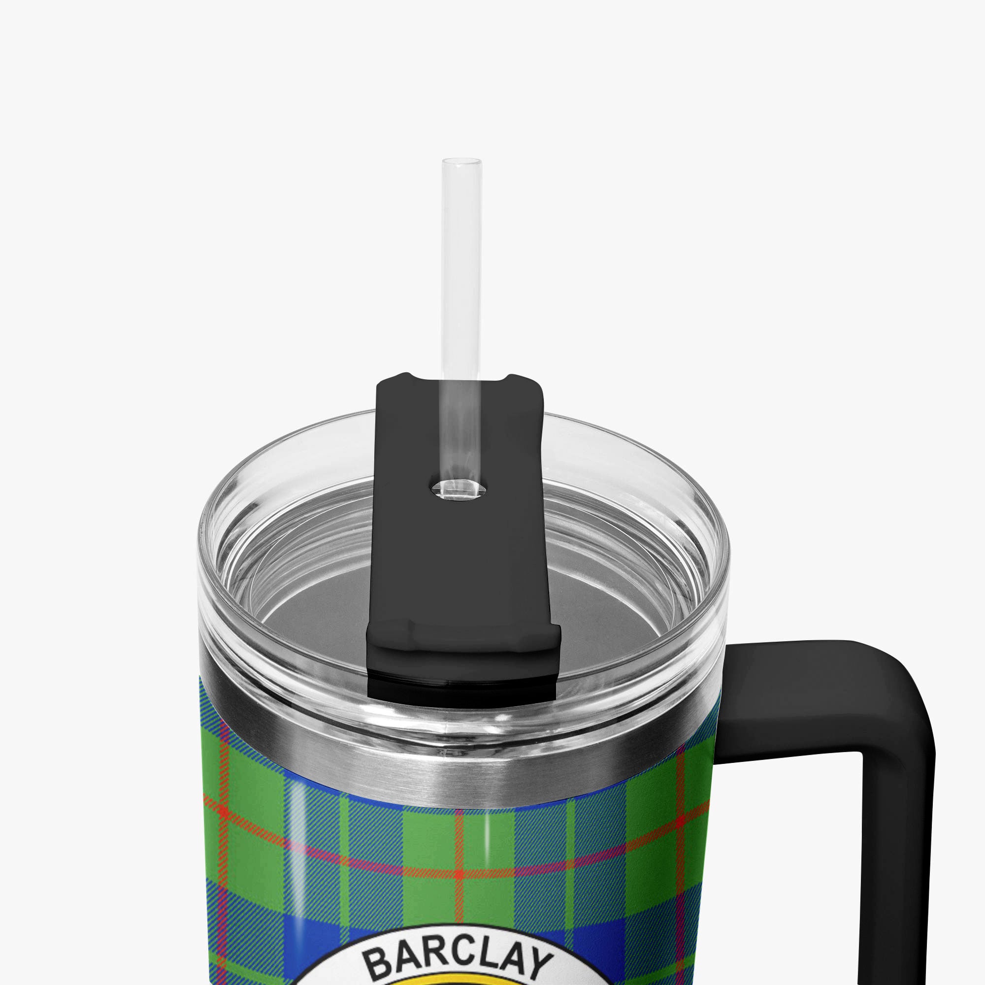 Barclay Hunting Ancient Tartan Crest 40 oz Insulated Tumbler with Handle