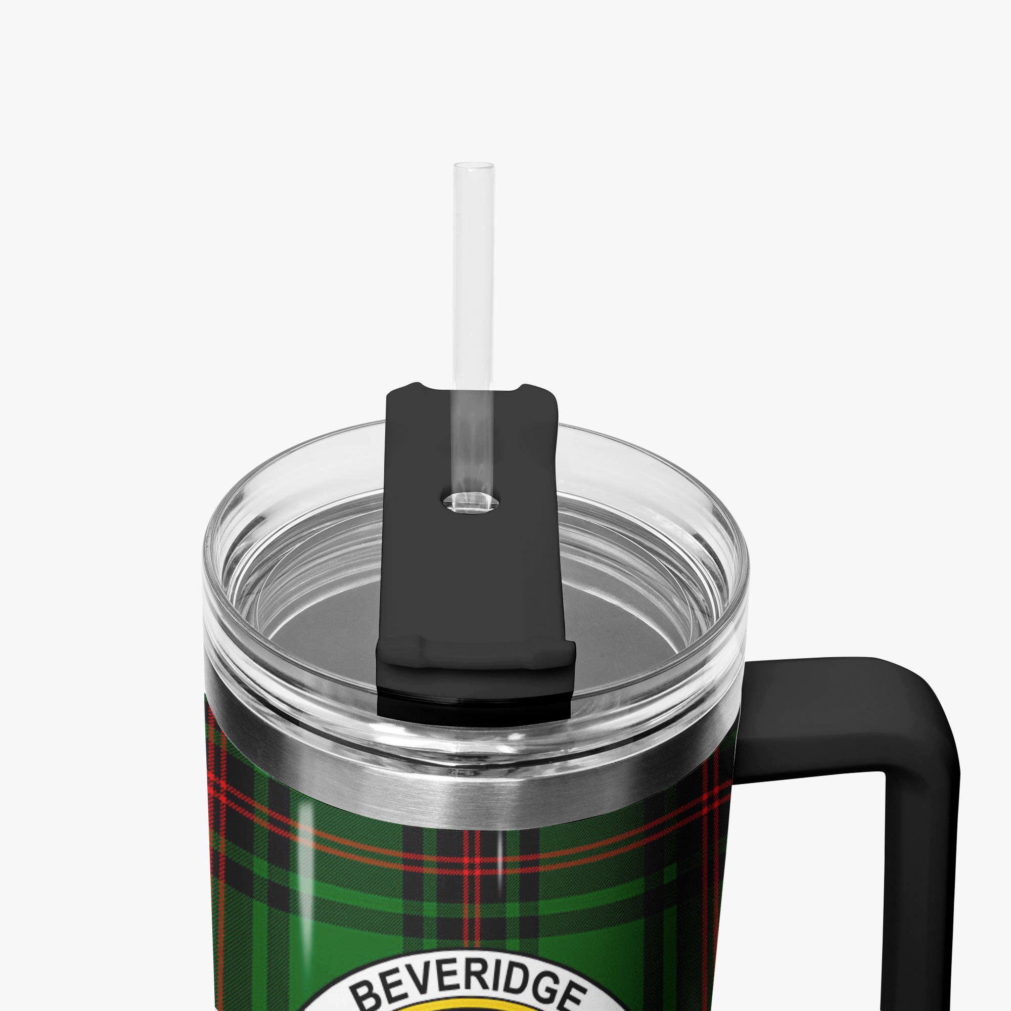 Beveridge Tartan Crest 40 oz Insulated Tumbler with Handle