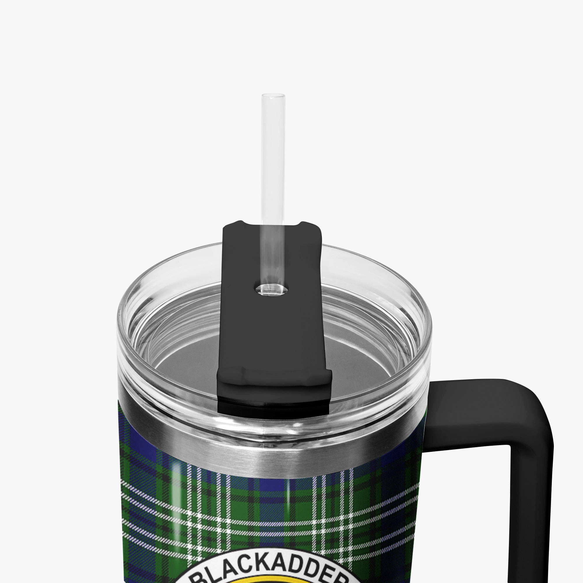 Blackadder Tartan Crest 40 oz Insulated Tumbler with Handle