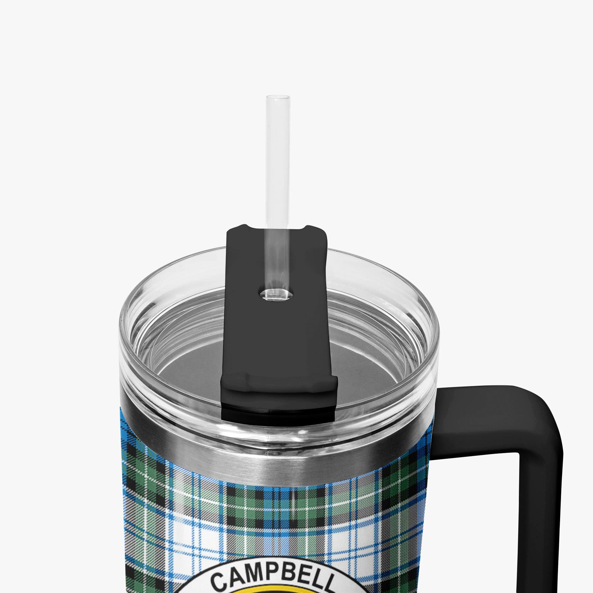 Campbell Dress Ancient Tartan Crest 40 oz Insulated Tumbler with Handle