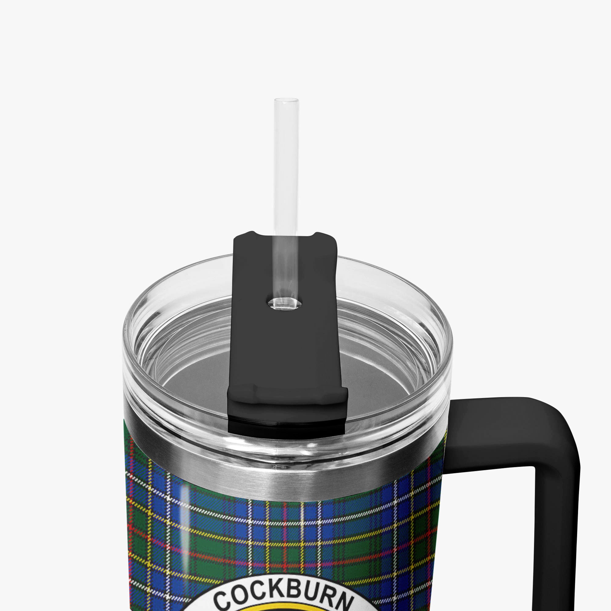 Cockburn Ancient Tartan Crest 40 oz Insulated Tumbler with Handle