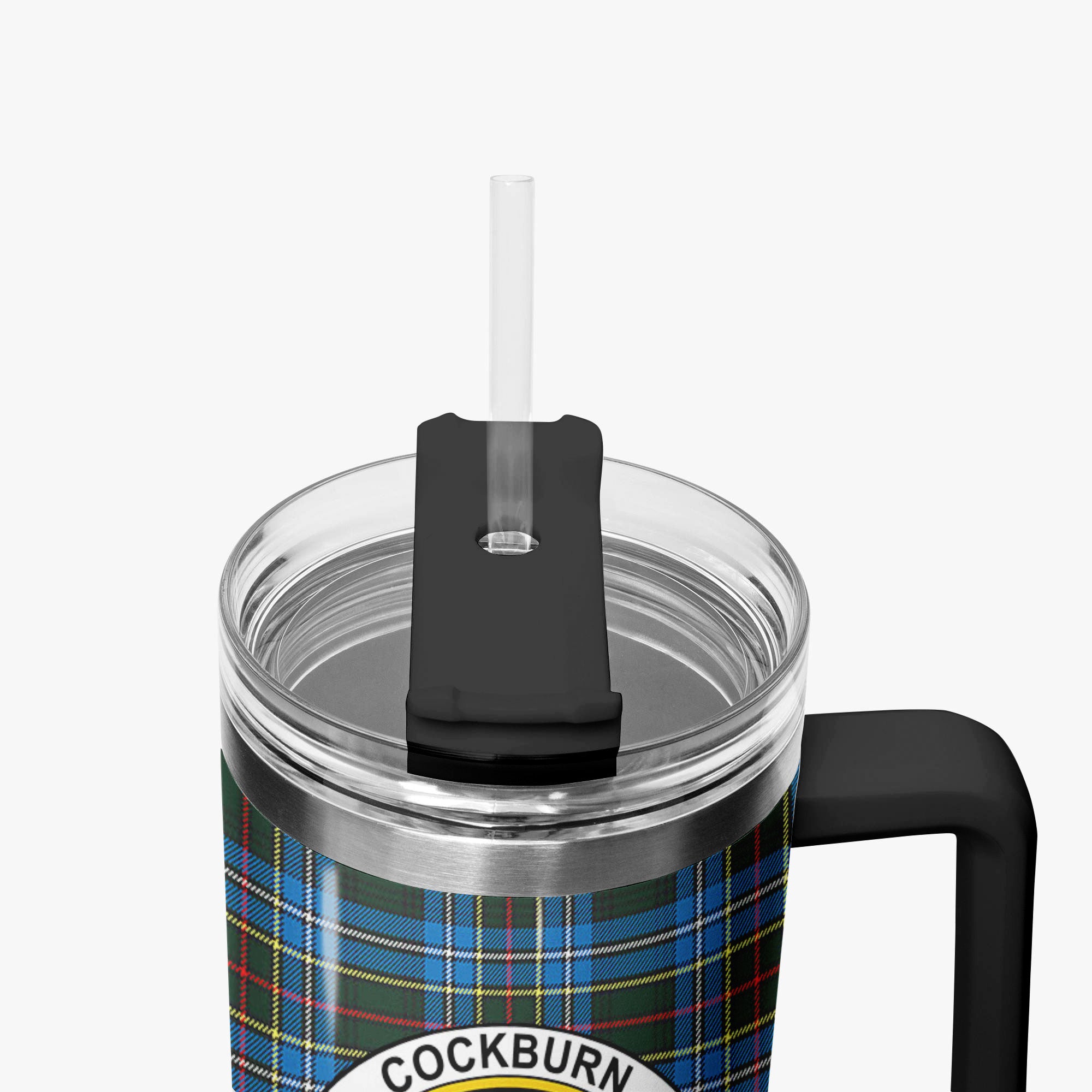 Cockburn Modern Tartan Crest 40 oz Insulated Tumbler with Handle