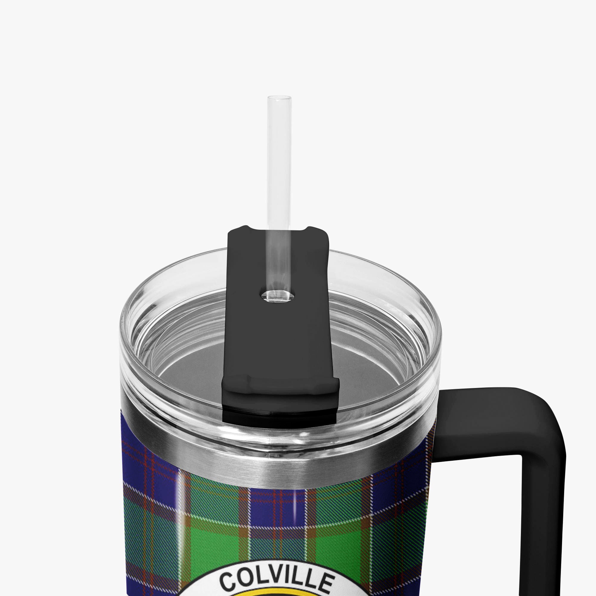 Colville Tartan Crest 40 oz Insulated Tumbler with Handle