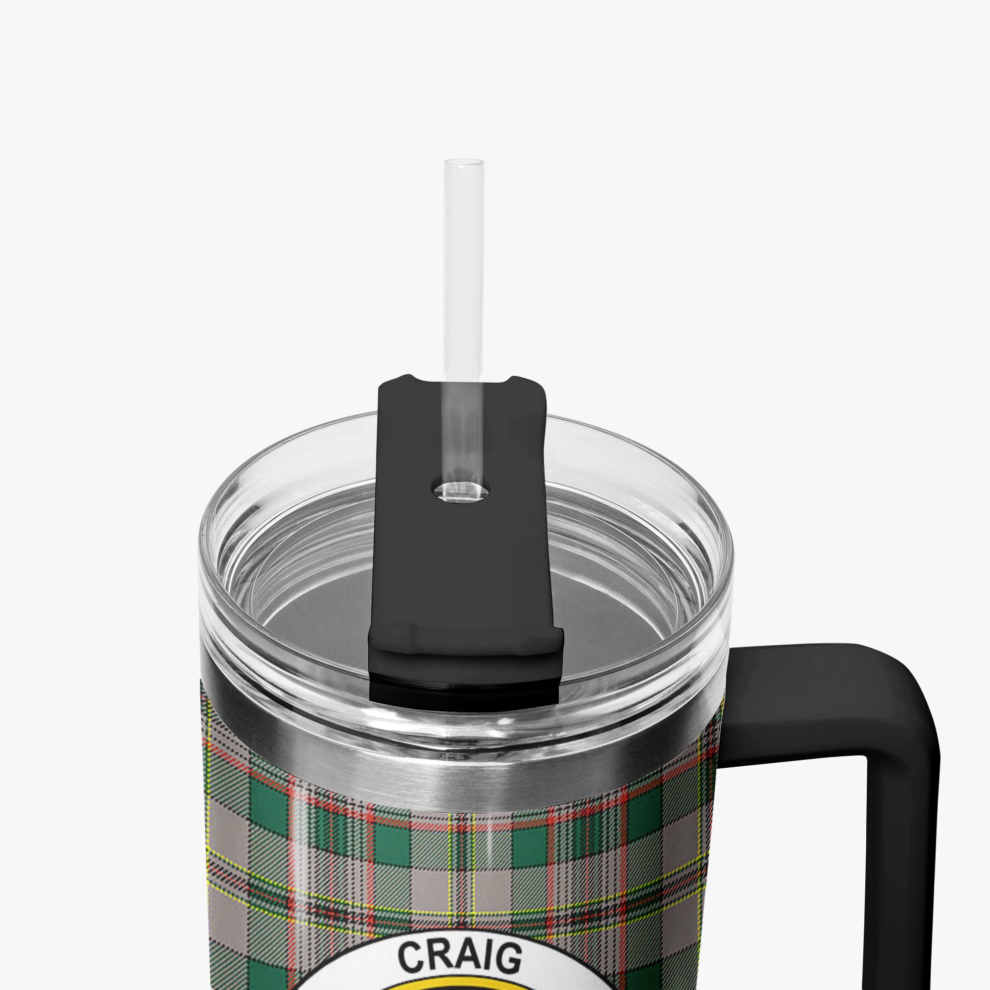 Craig Ancient Tartan Crest 40 oz Insulated Tumbler with Handle