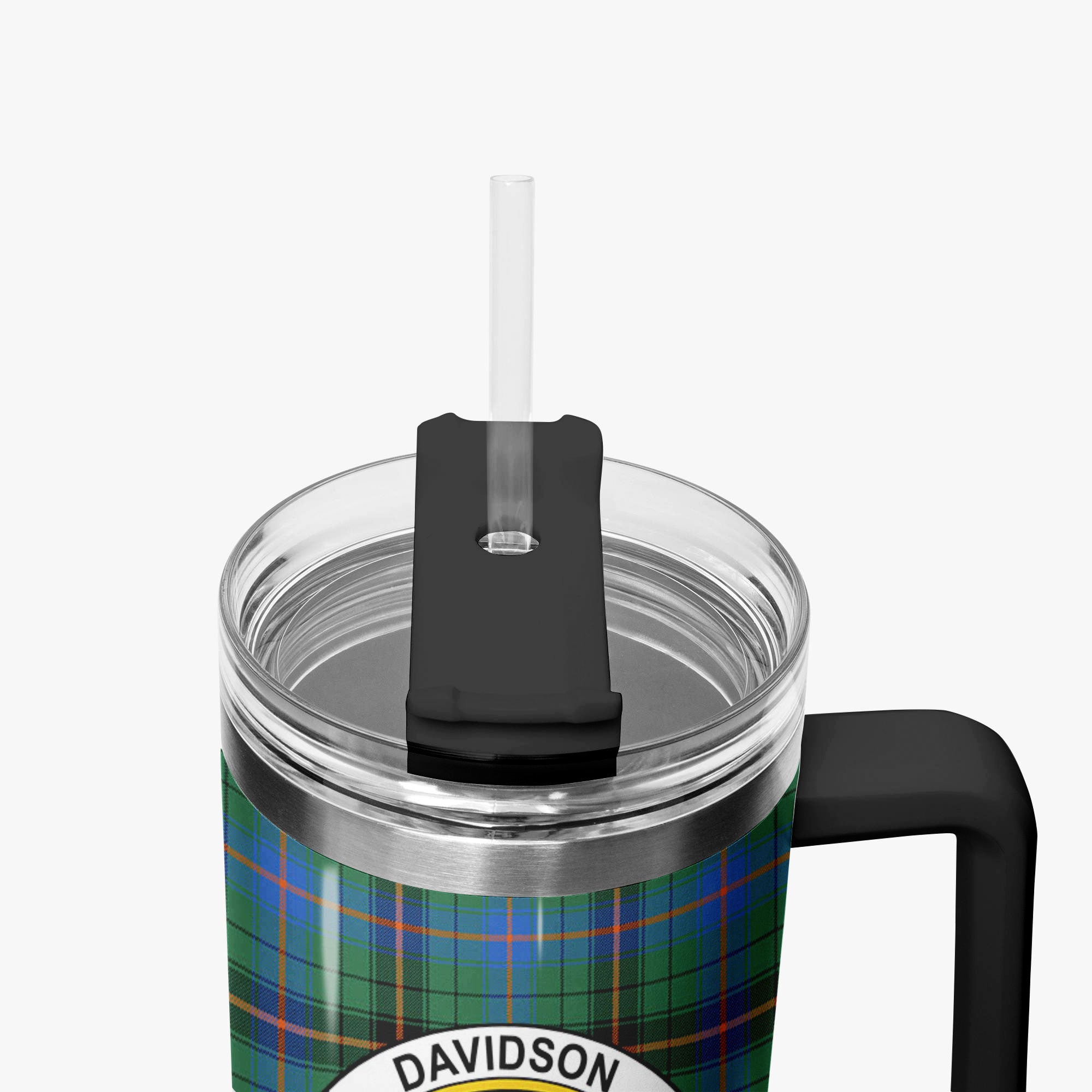 Davidson Ancient Tartan Crest 40 oz Insulated Tumbler with Handle