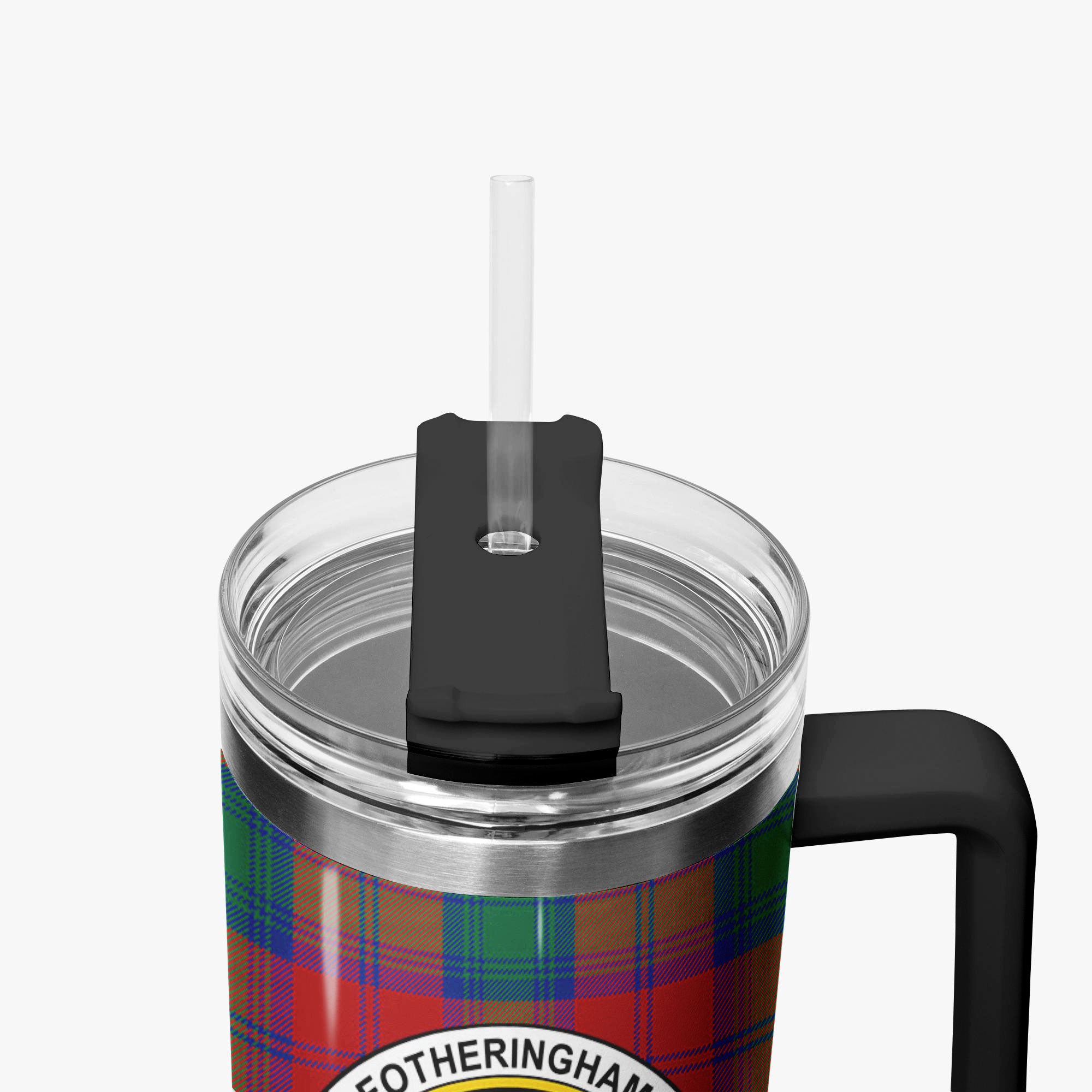 Fotheringham Tartan Crest 40 oz Insulated Tumbler with Handle
