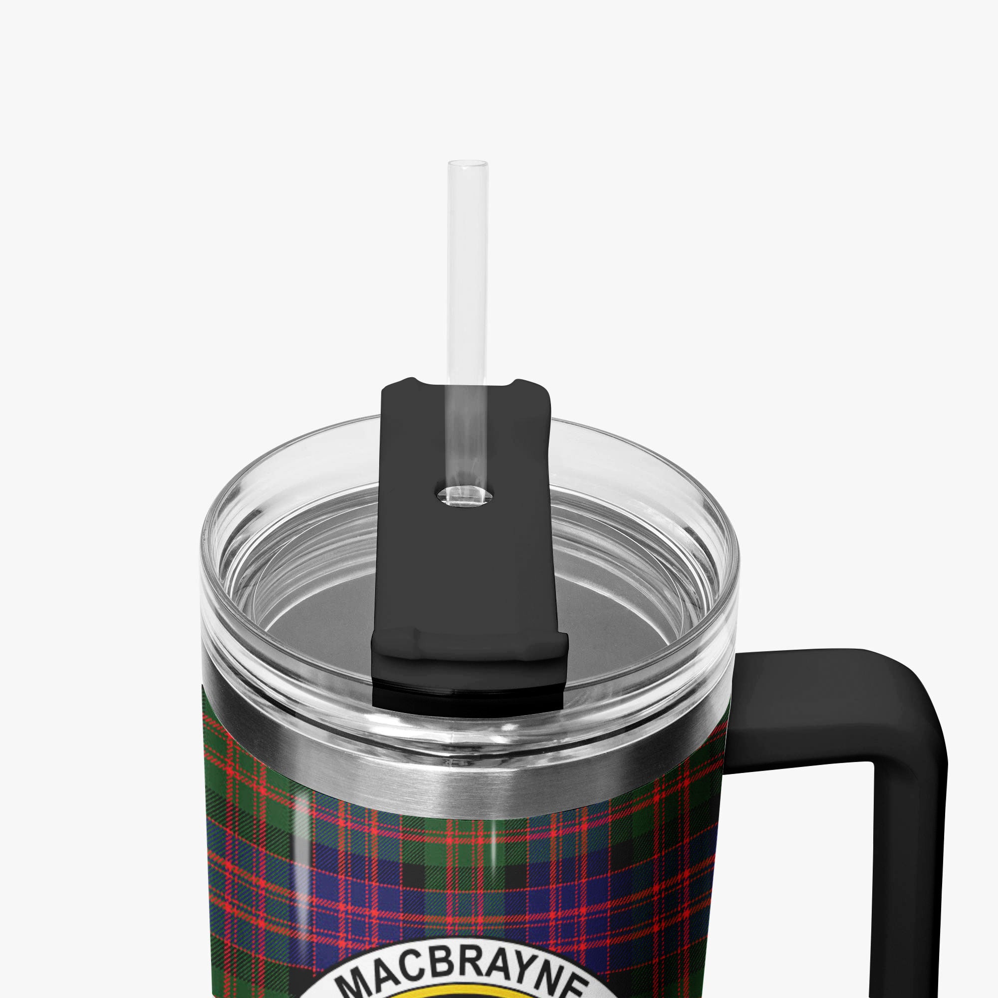 MacBrayne Tartan Crest 40 oz Insulated Tumbler with Handle