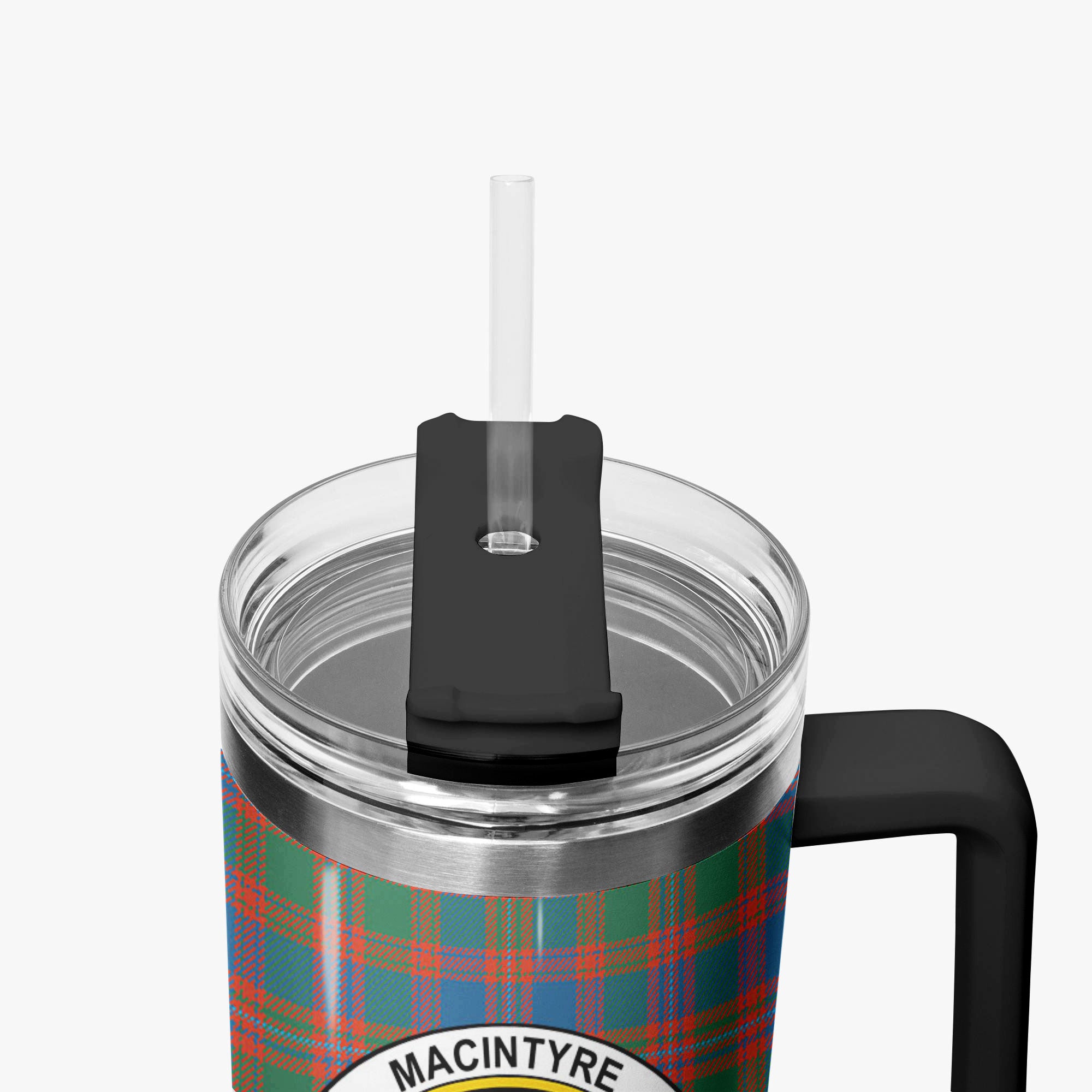 MacIntyre Ancient Tartan Crest 40 oz Insulated Tumbler with Handle