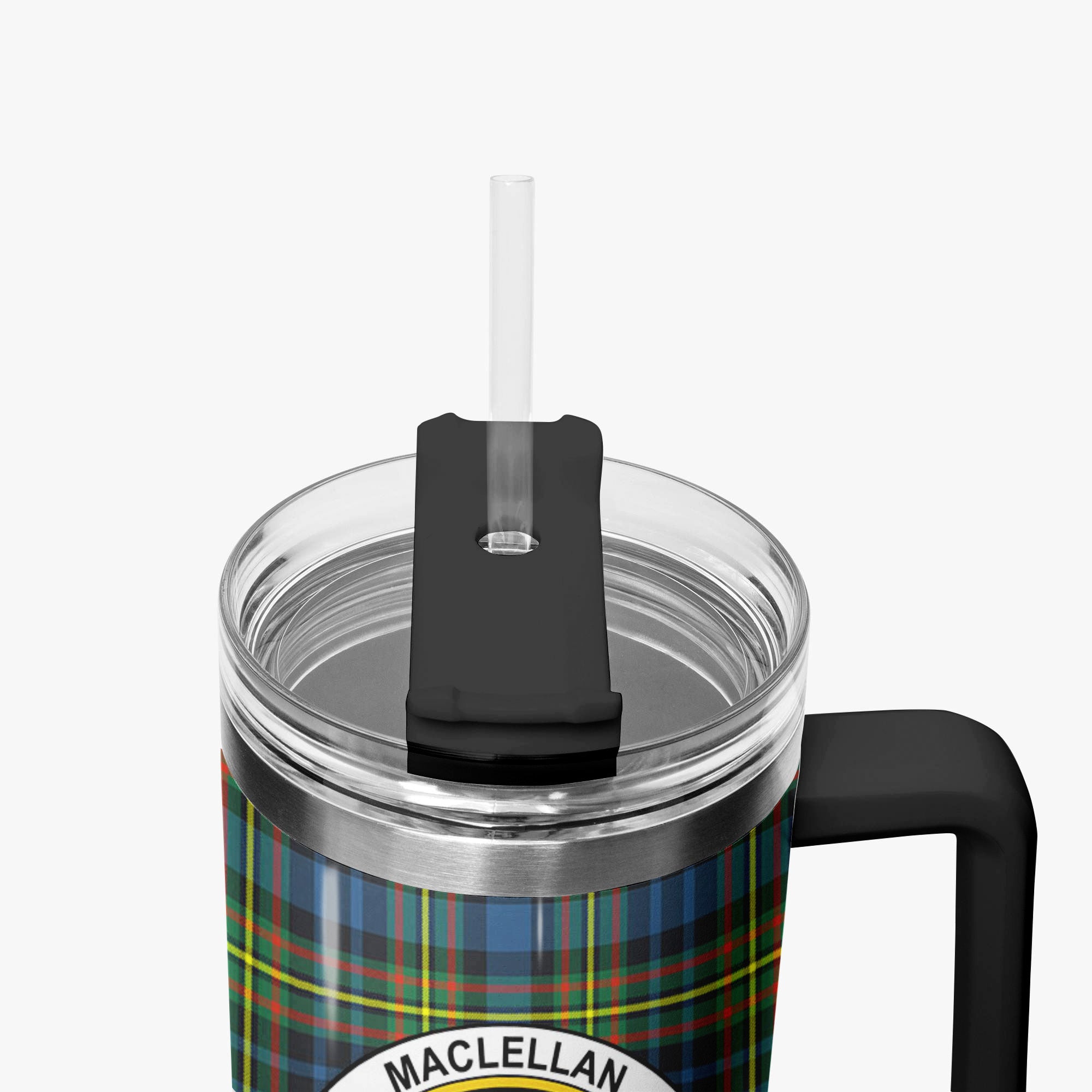 MacLellan Ancient Tartan Crest 40 oz Insulated Tumbler with Handle