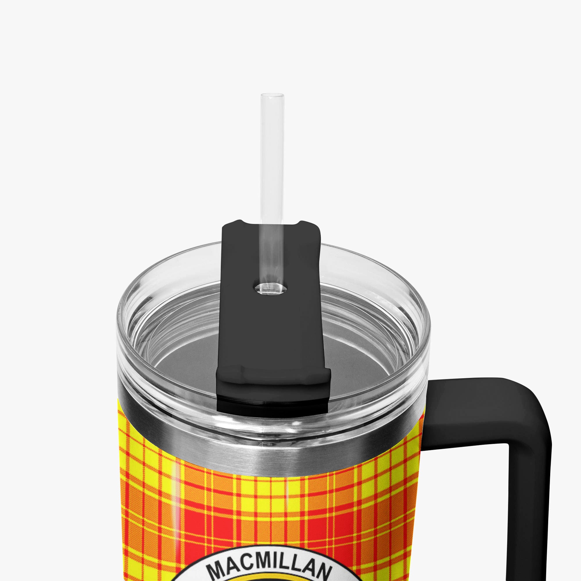 MacMillan Clan Tartan Crest 40 oz Insulated Tumbler with Handle