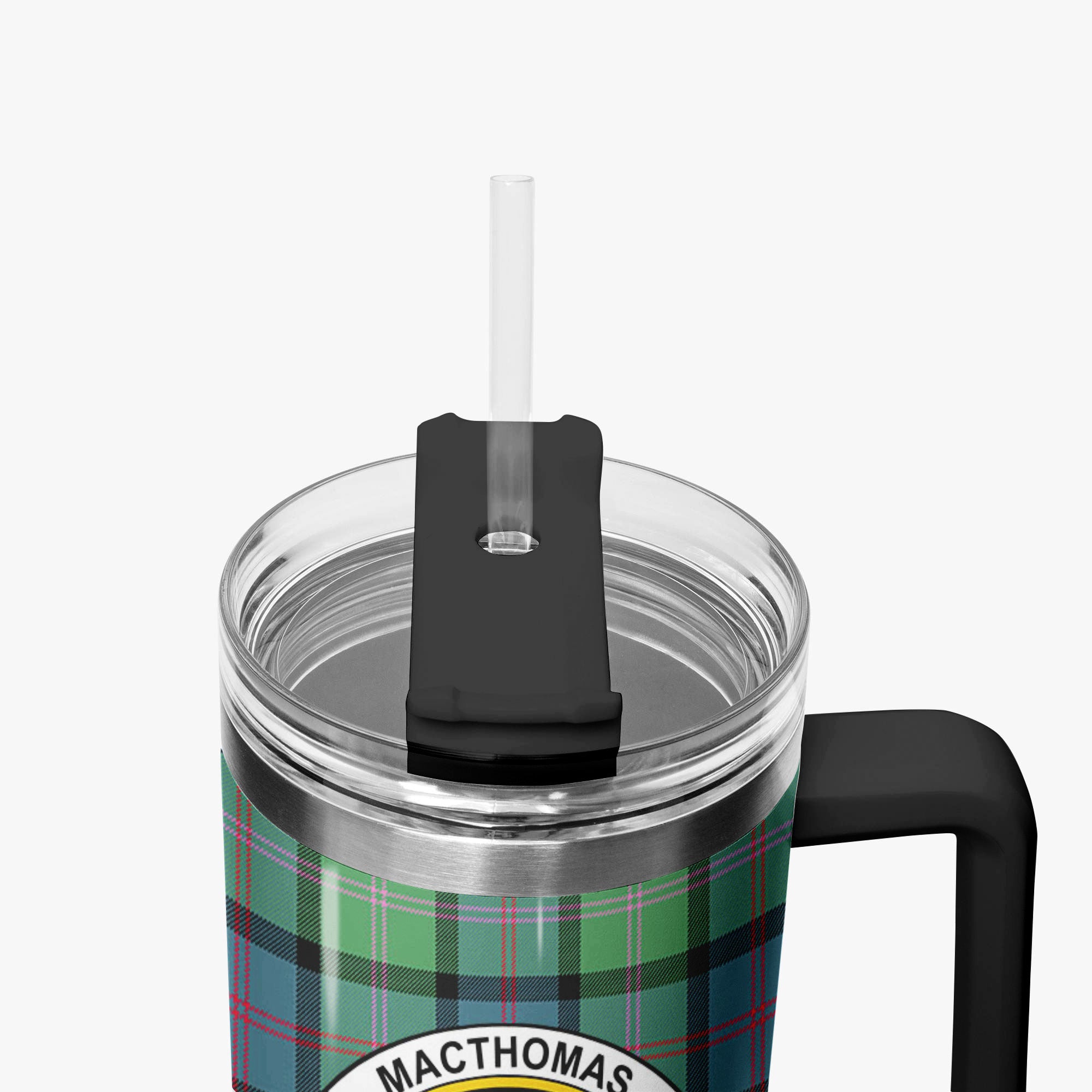 MacThomas Ancient Tartan Crest 40 oz Insulated Tumbler with Handle