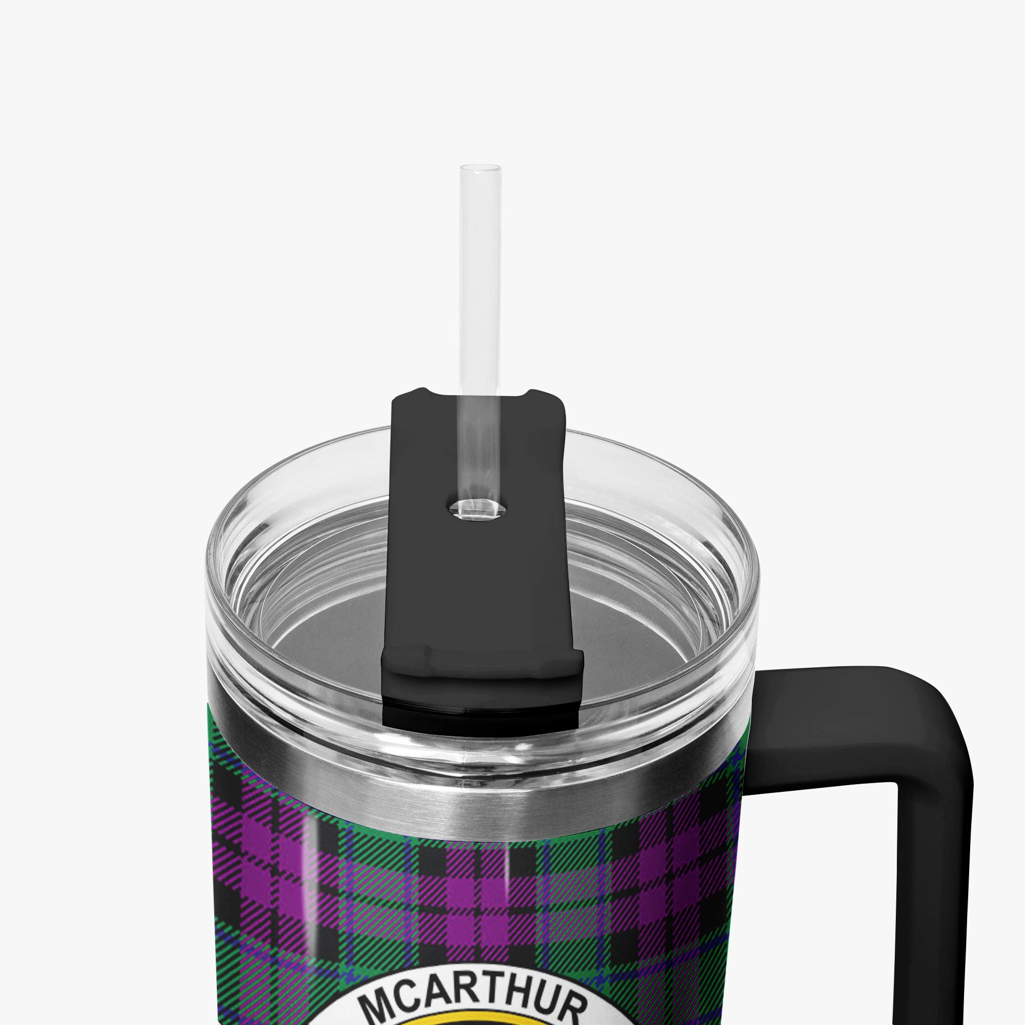 McArthur - Milton Tartan Crest 40 oz Insulated Tumbler with Handle