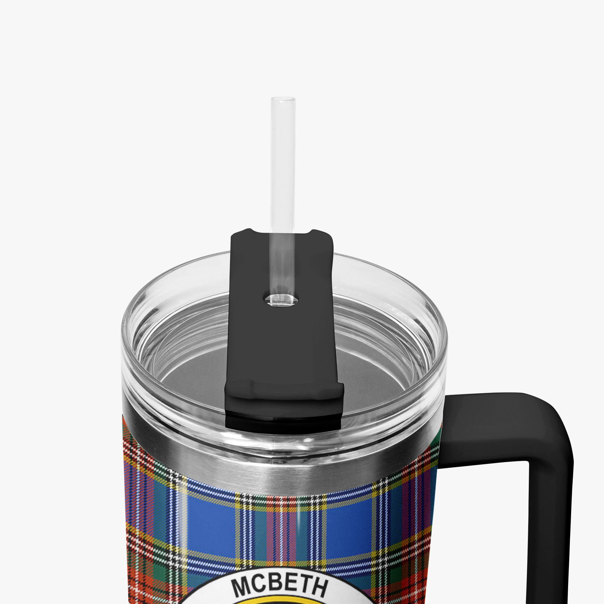 McBeth Ancient Tartan Crest 40 oz Insulated Tumbler with Handle