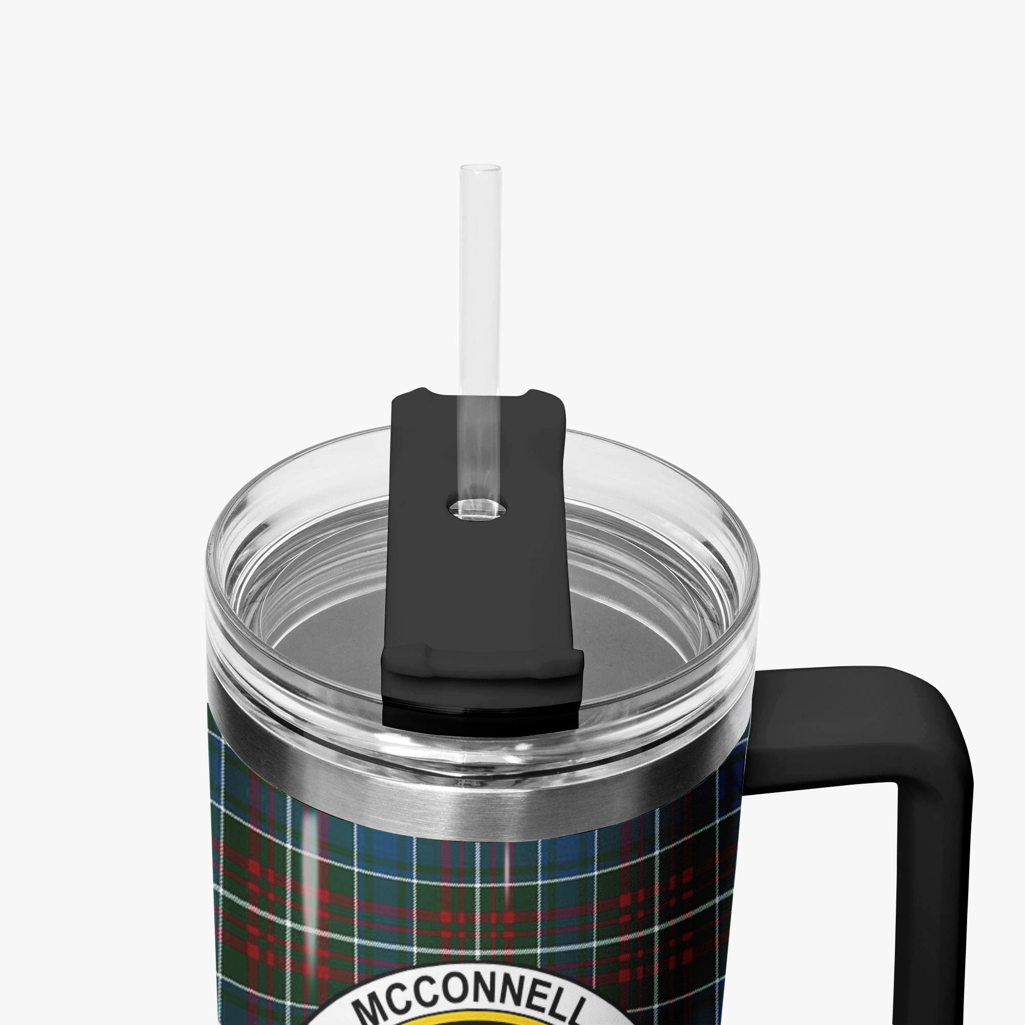 McConnell Tartan Crest 40 oz Insulated Tumbler with Handle