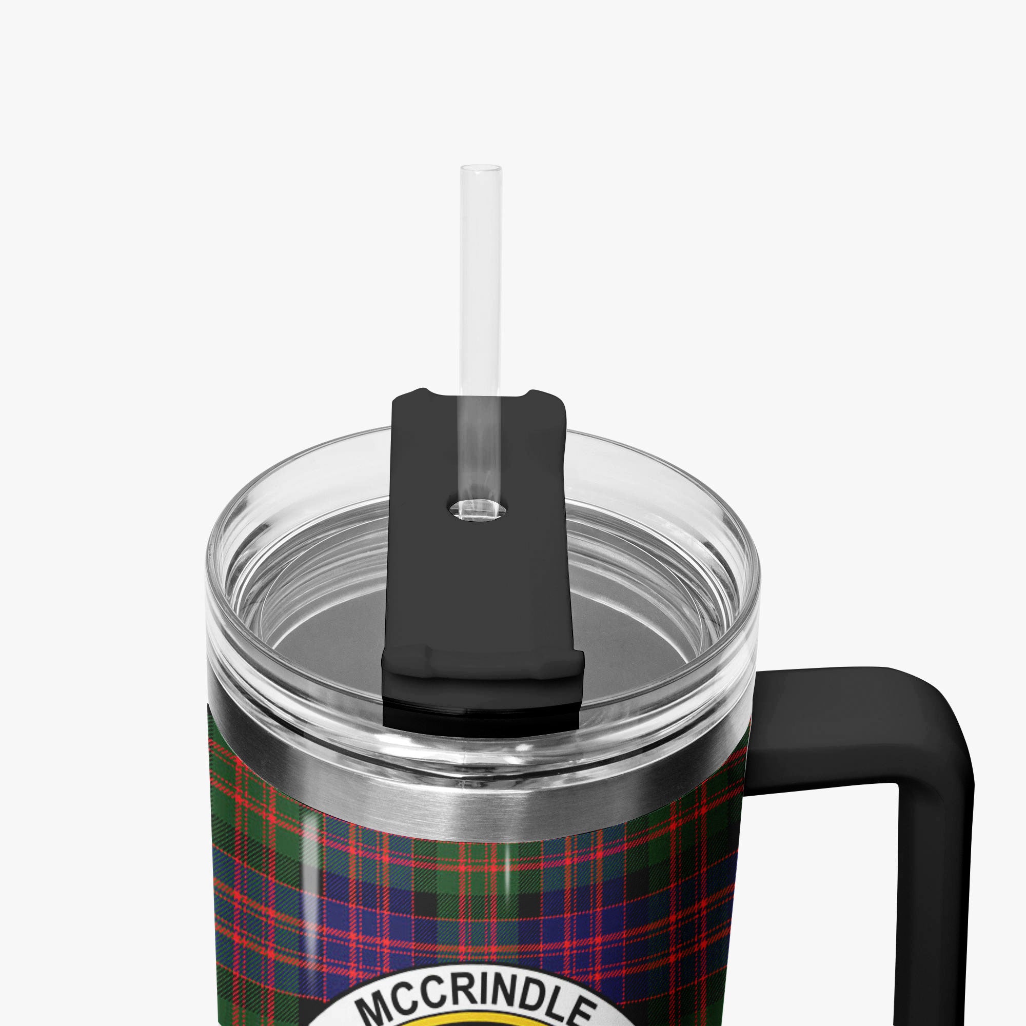 McCrindle Tartan Crest 40 oz Insulated Tumbler with Handle