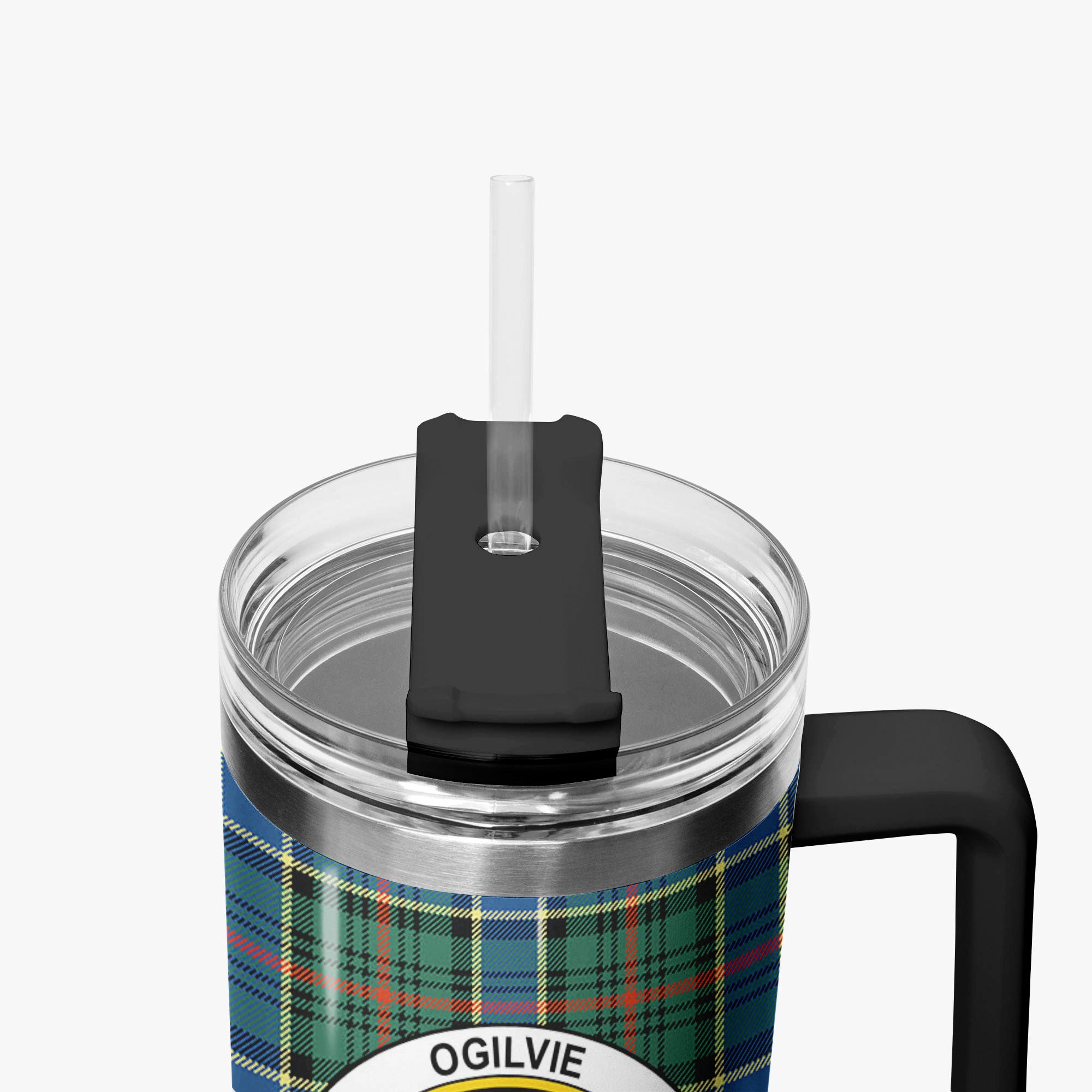 Ogilvie Hunting Ancient Tartan Crest 40 oz Insulated Tumbler with Handle