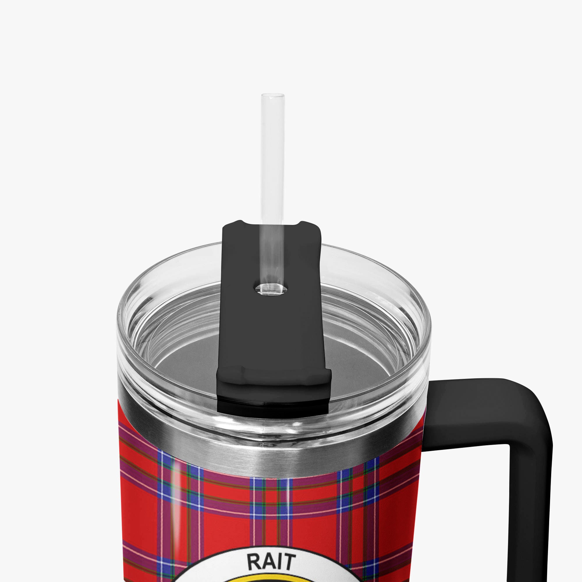 Rait Tartan Crest 40 oz Insulated Tumbler with Handle