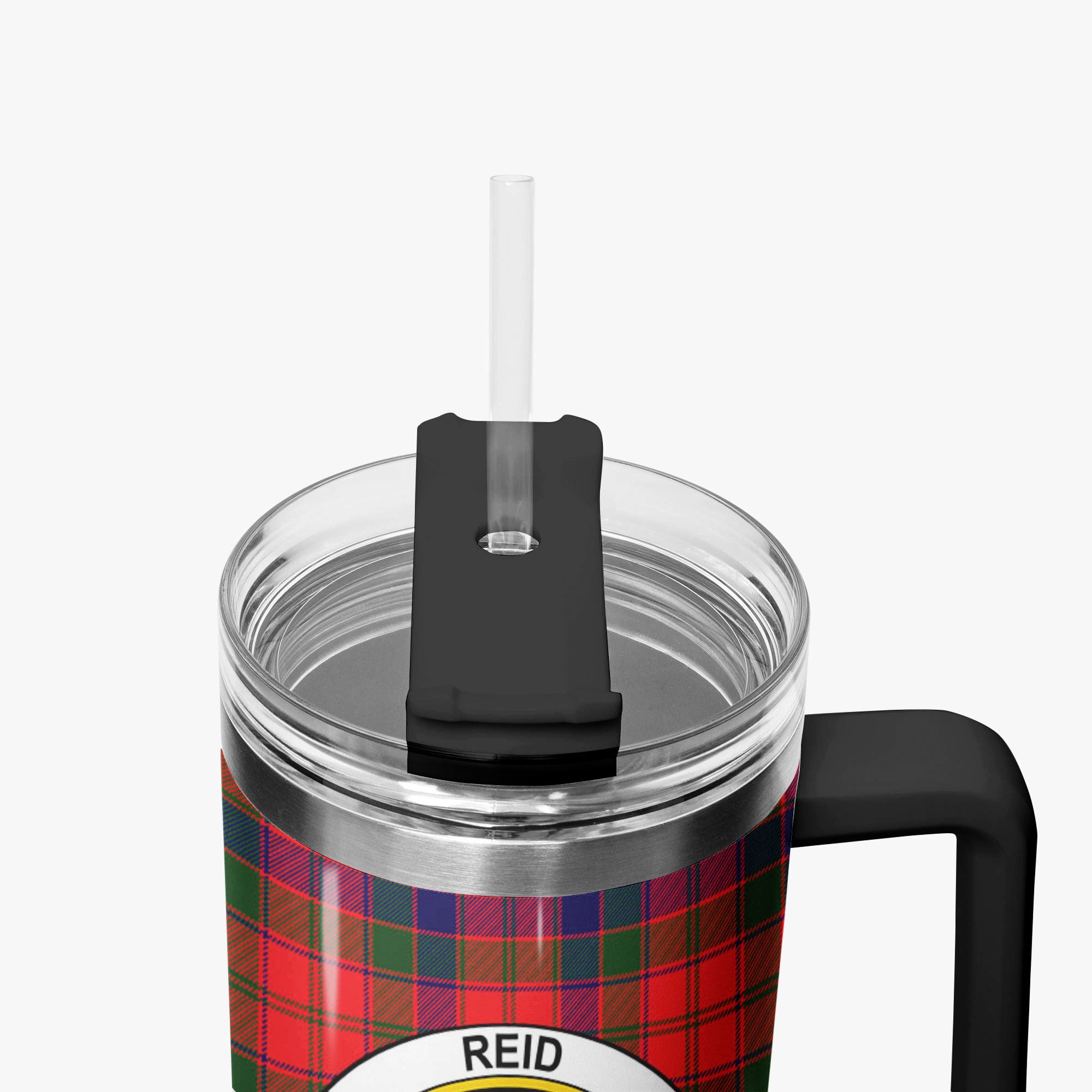 Reid Modern Tartan Crest 40 oz Insulated Tumbler with Handle