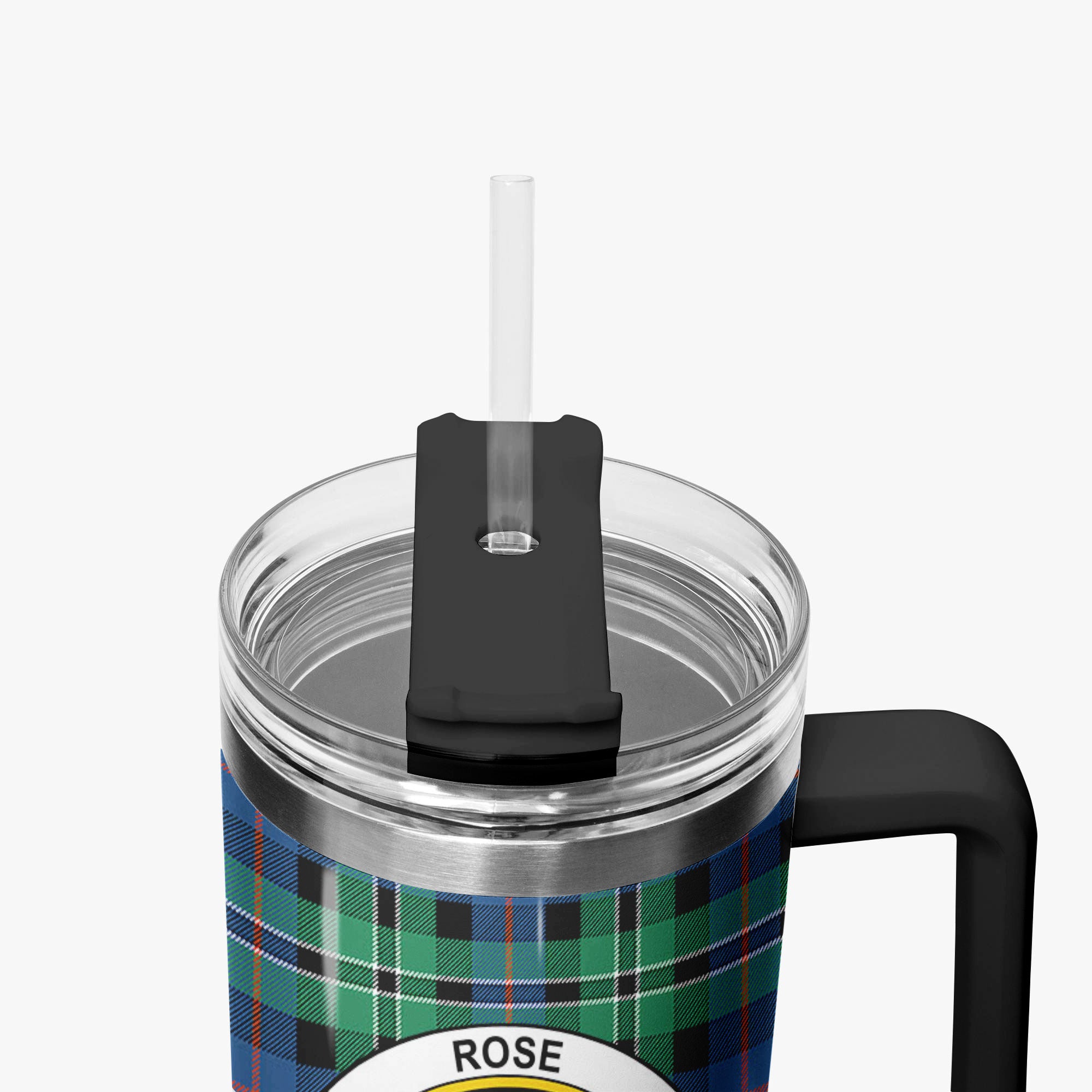 Rose Hunting Ancient Tartan Crest 40 oz Insulated Tumbler with Handle