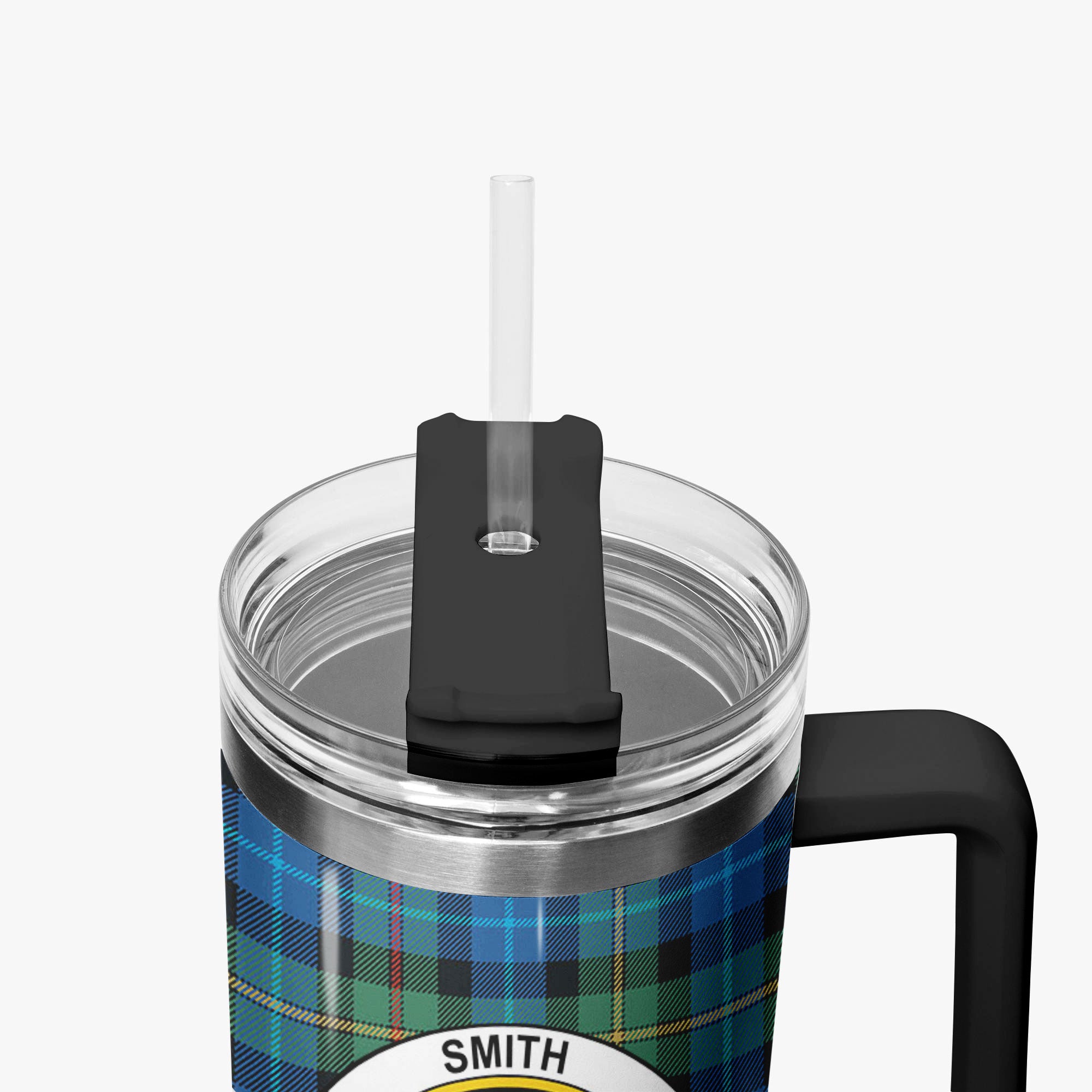 Smith Ancient Tartan Crest 40 oz Insulated Tumbler with Handle