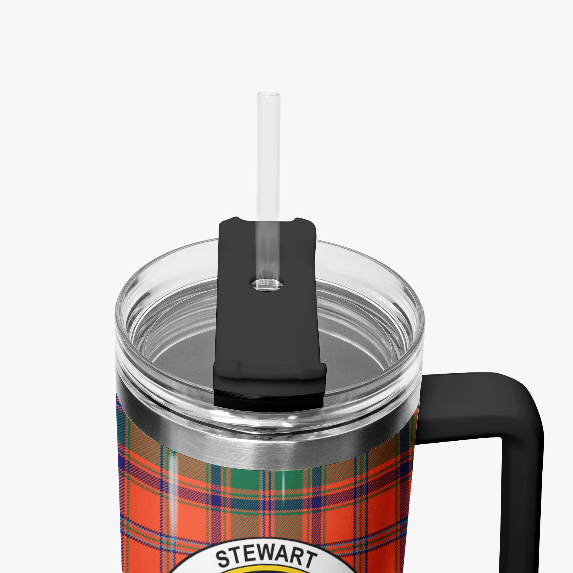 Stewart of Appin Ancient Tartan Crest 40 oz Insulated Tumbler with Handle