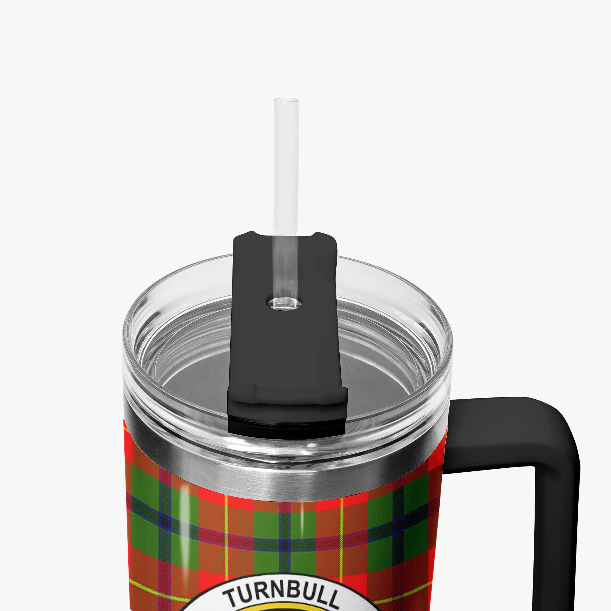 Turnbull Dress Tartan Crest 40 oz Insulated Tumbler with Handle