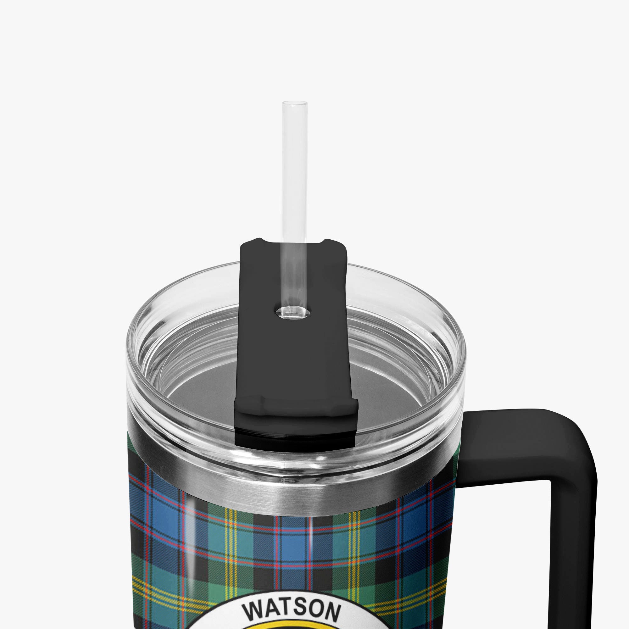 Watson Ancient Tartan Crest 40 oz Insulated Tumbler with Handle
