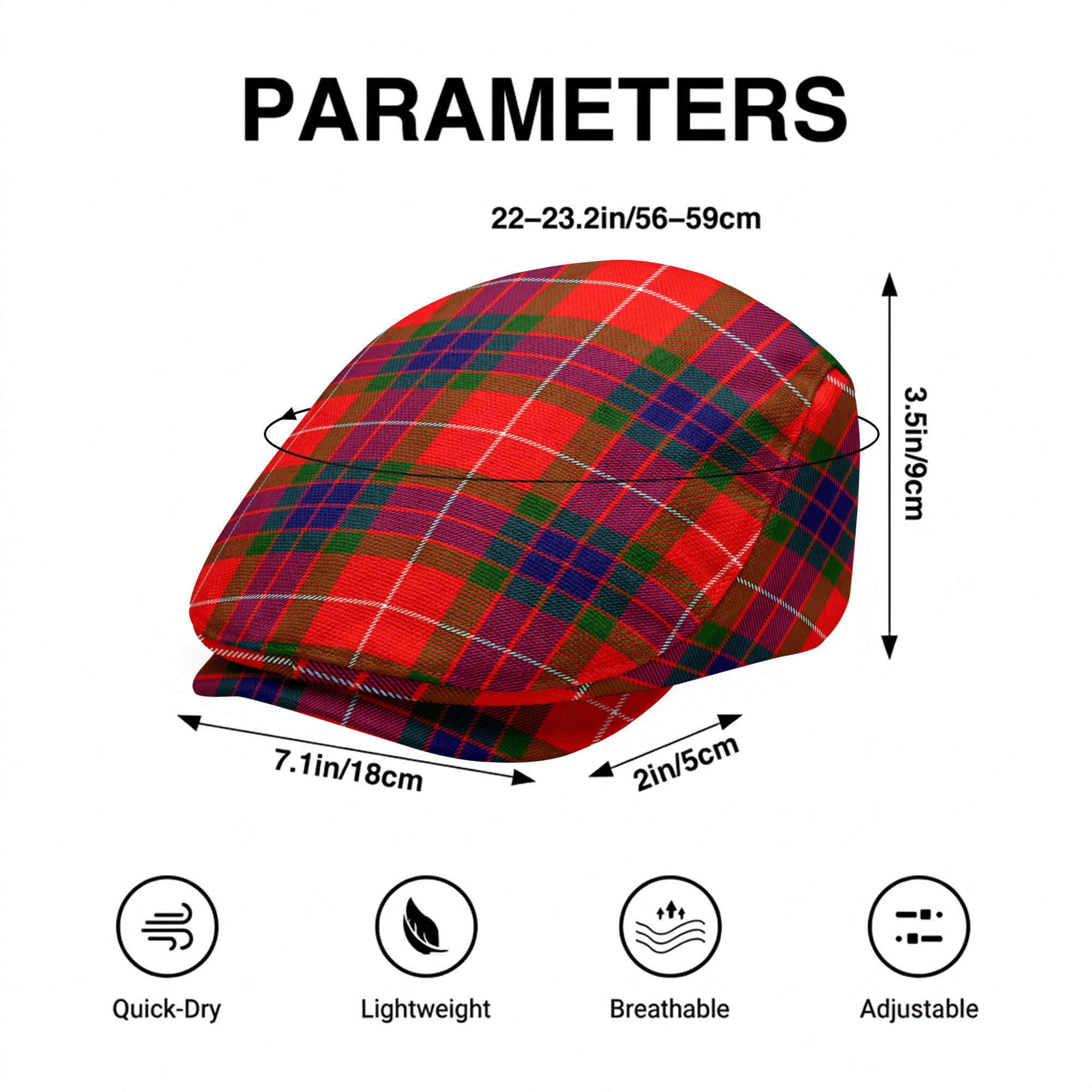Abernathy Tartan Flat Caps