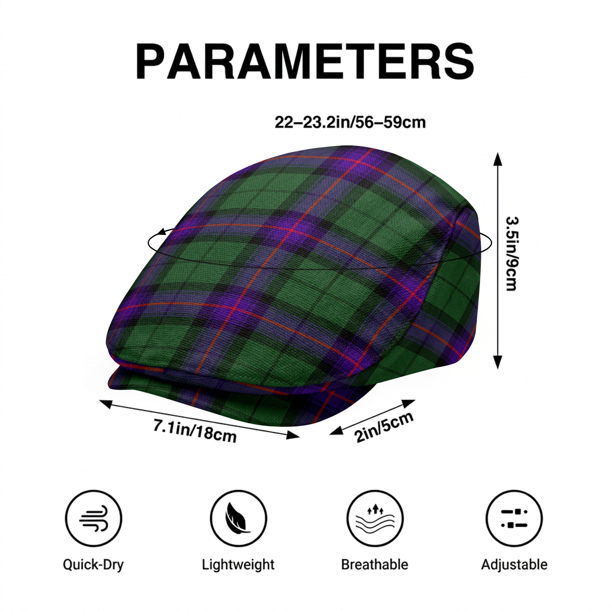 Armstrong Modern Tartan Flat Caps