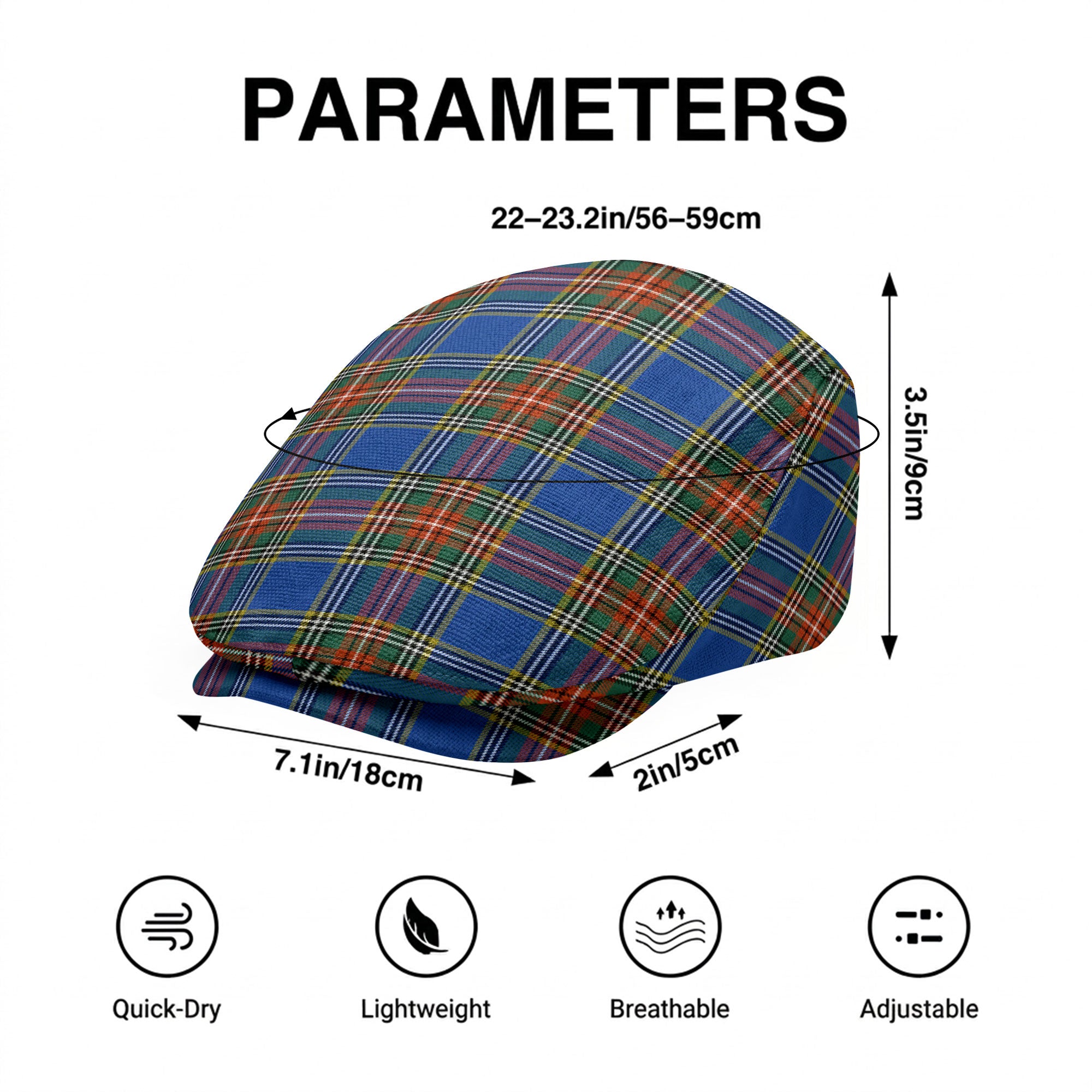 Beaton Ancient Tartan Flat Caps