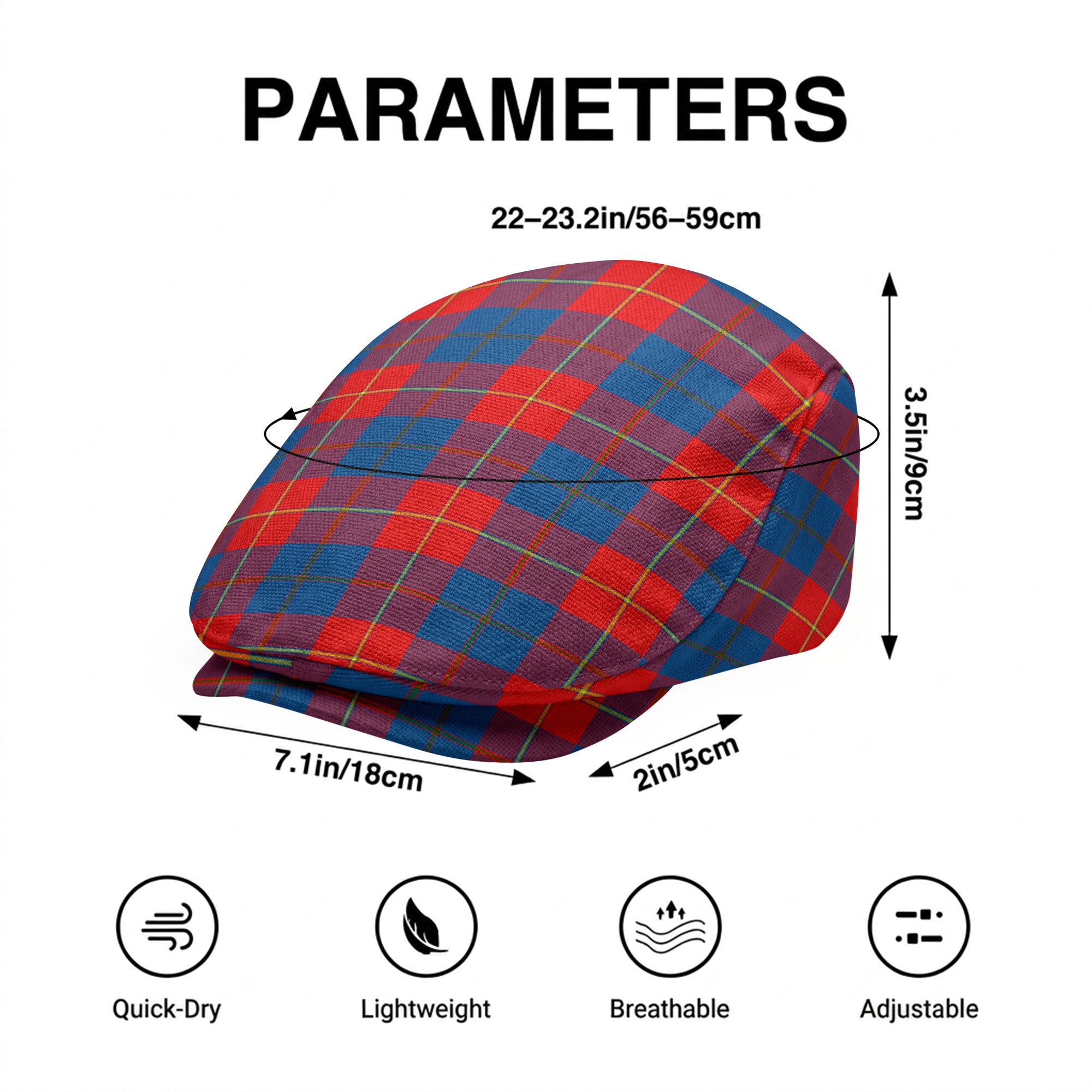 Blane Tartan Flat Caps