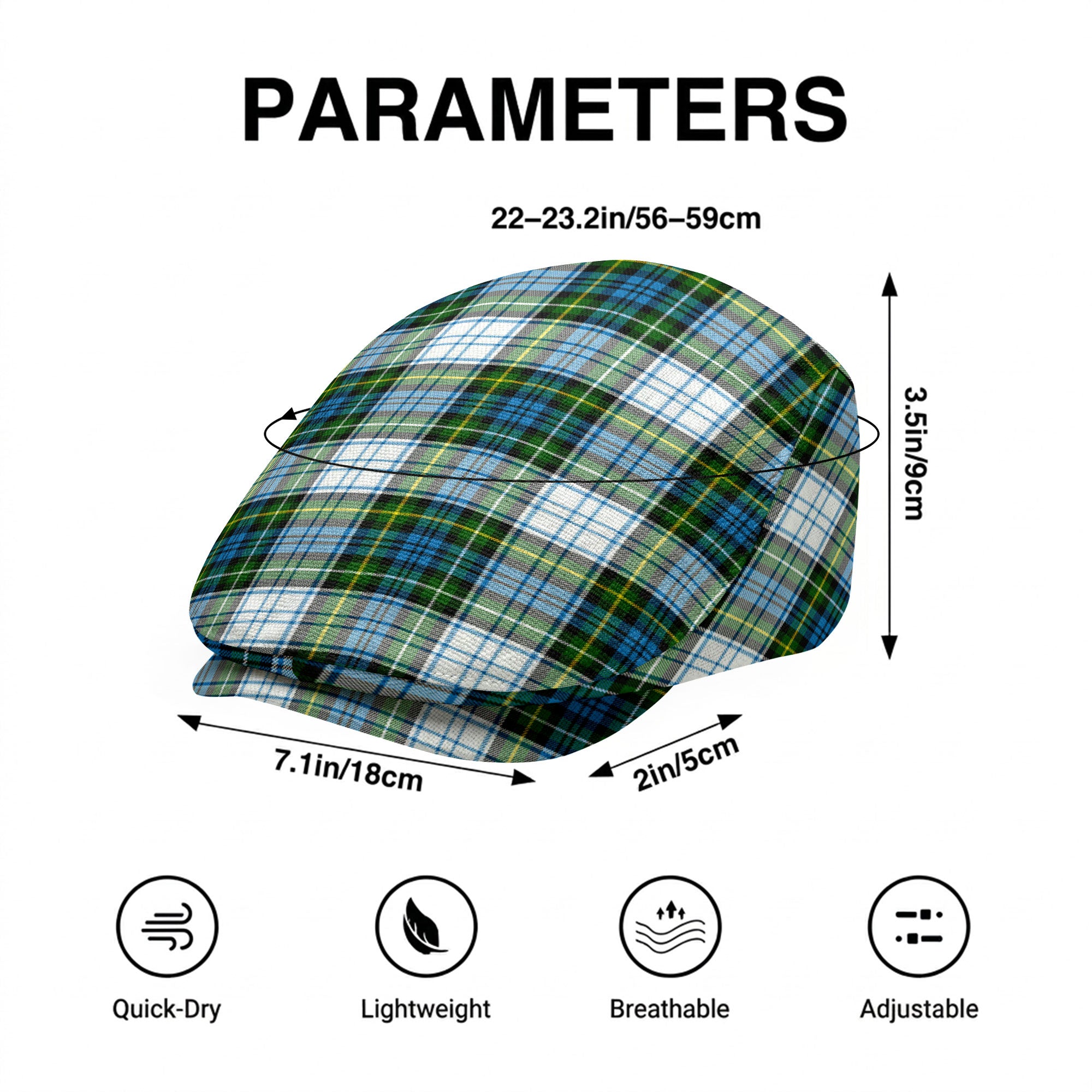 Campbell Dress Tartan Flat Caps