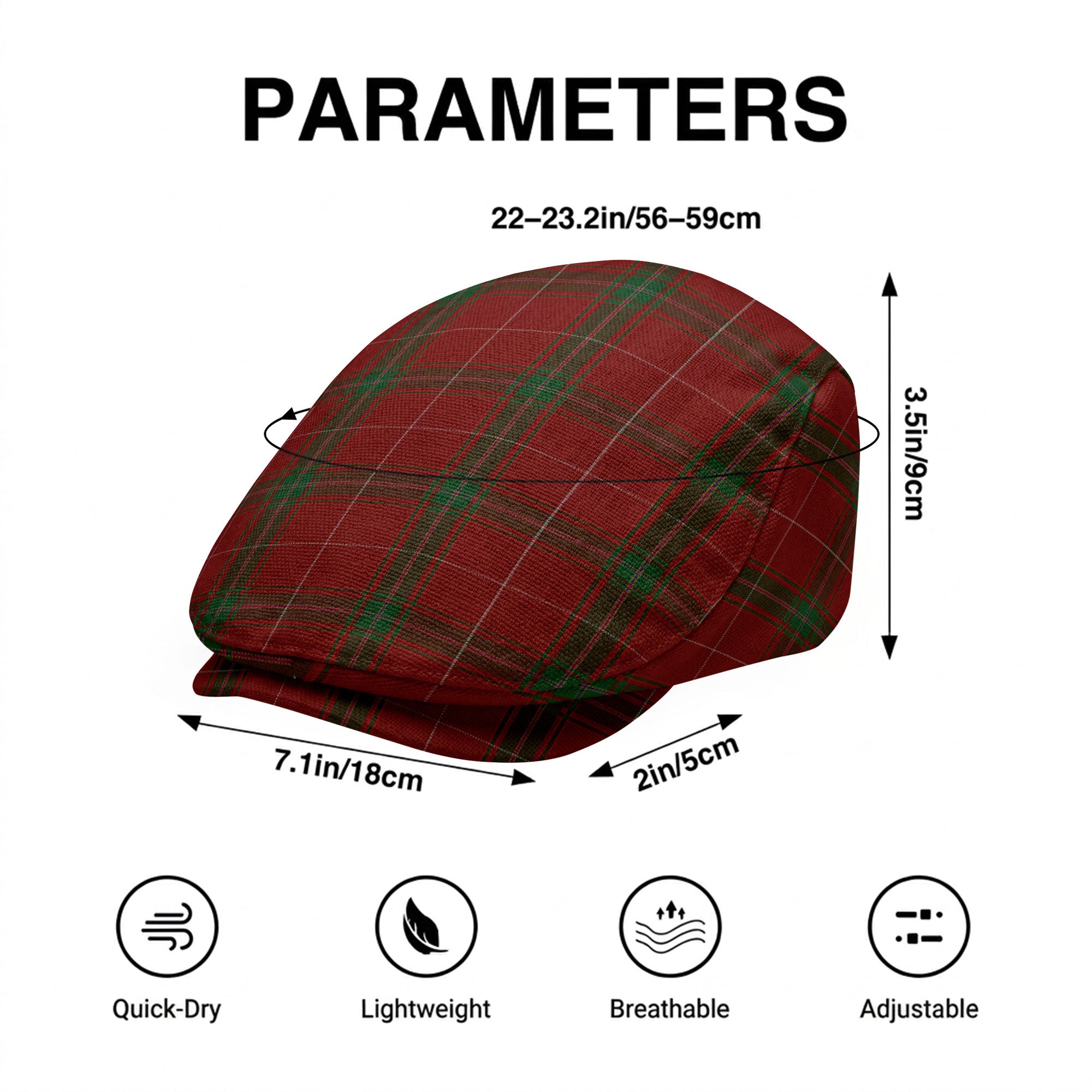 Carruthers Tartan Flat Caps