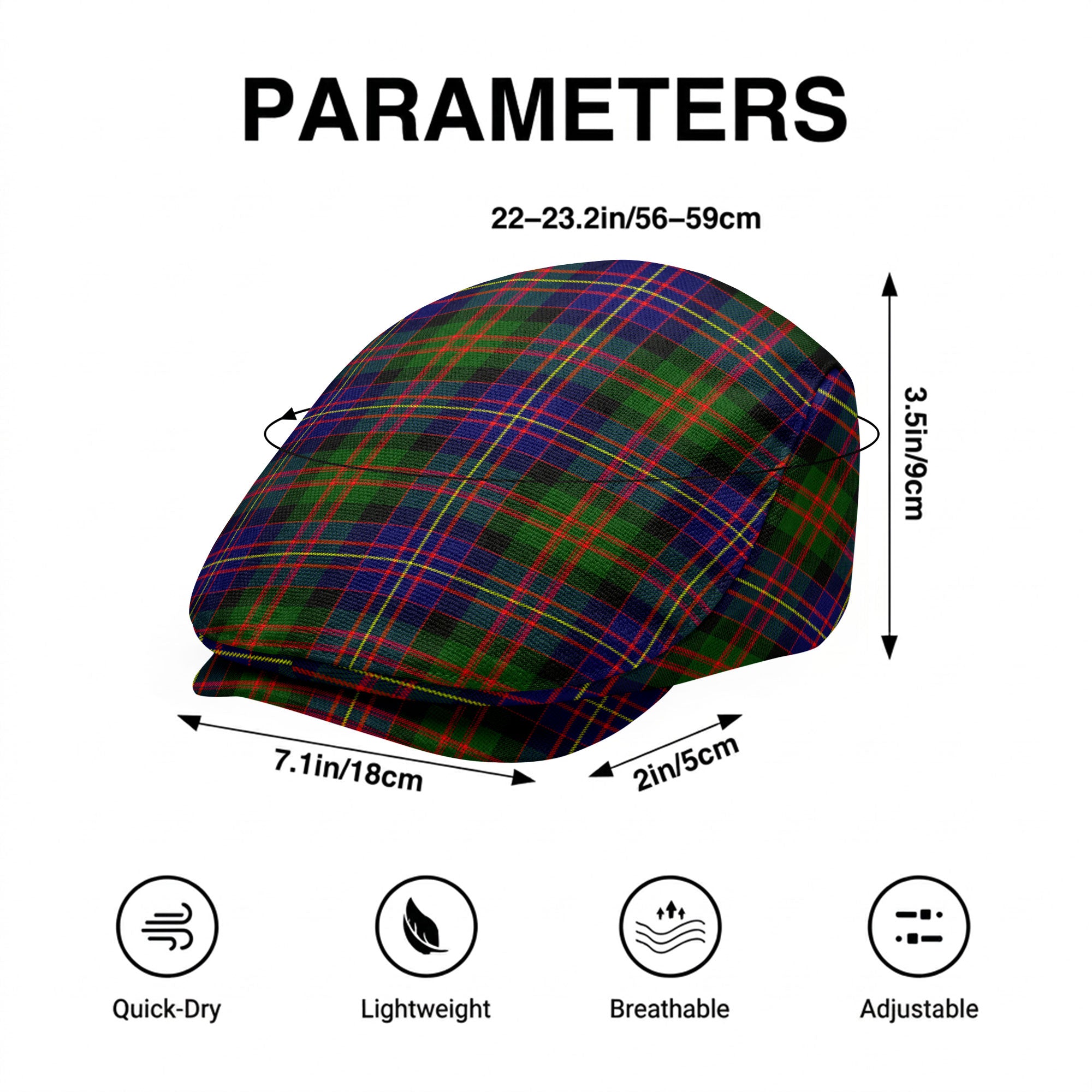 Chalmers Tartan Flat Caps