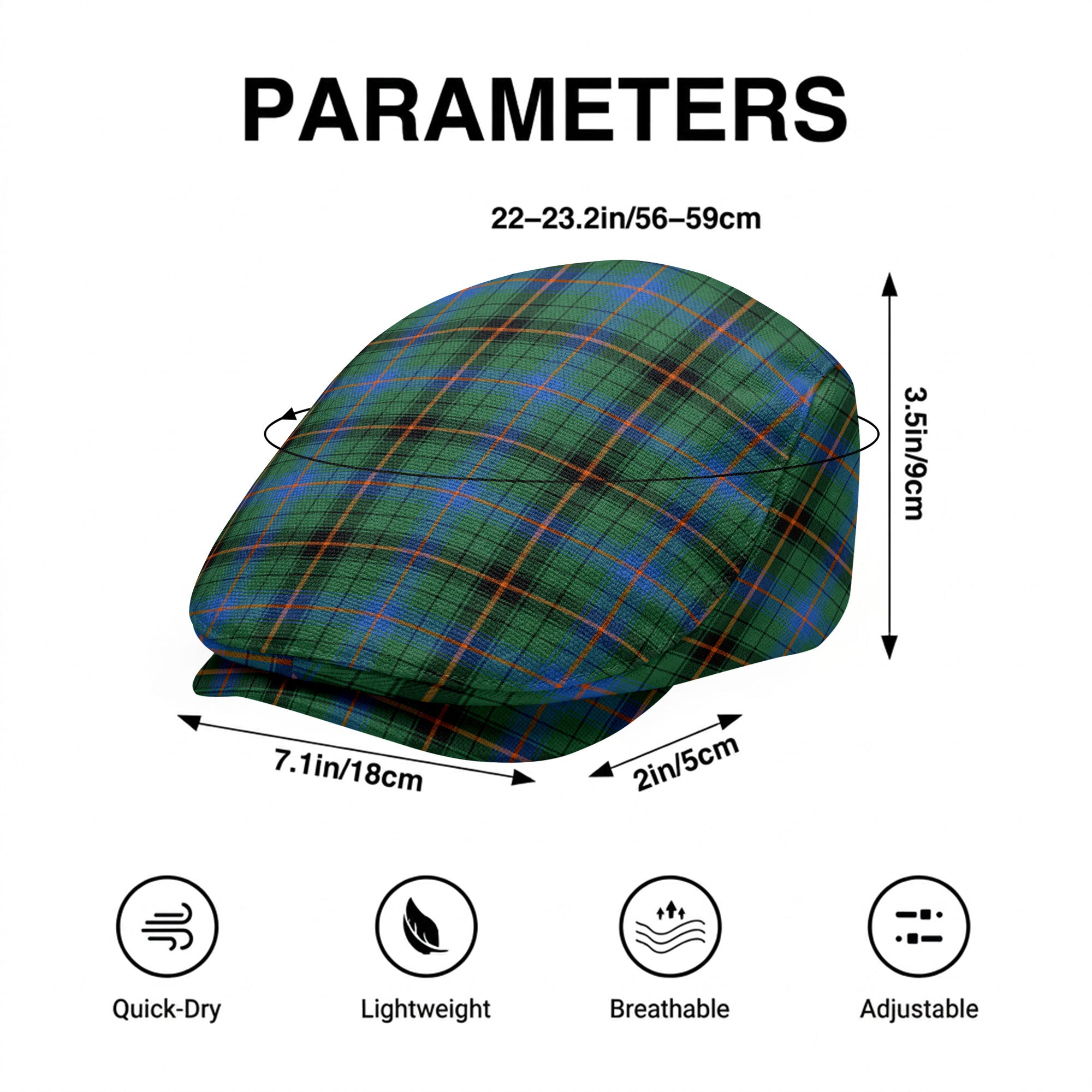 Davidson Ancient Tartan Flat Caps