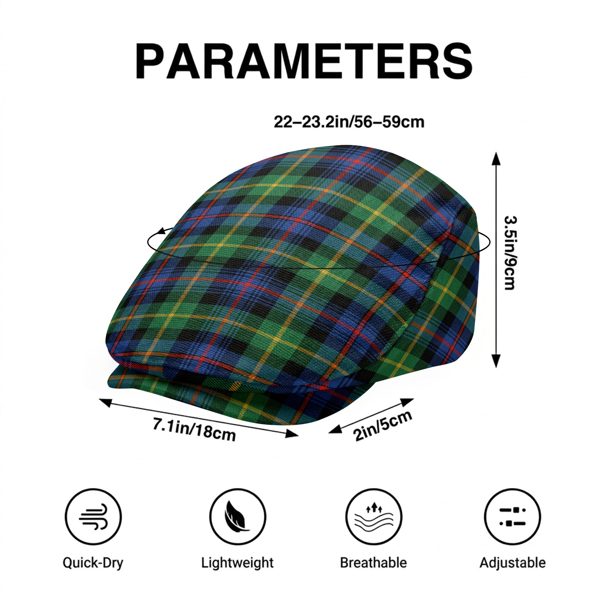 Farquharson Ancient Tartan Flat Caps