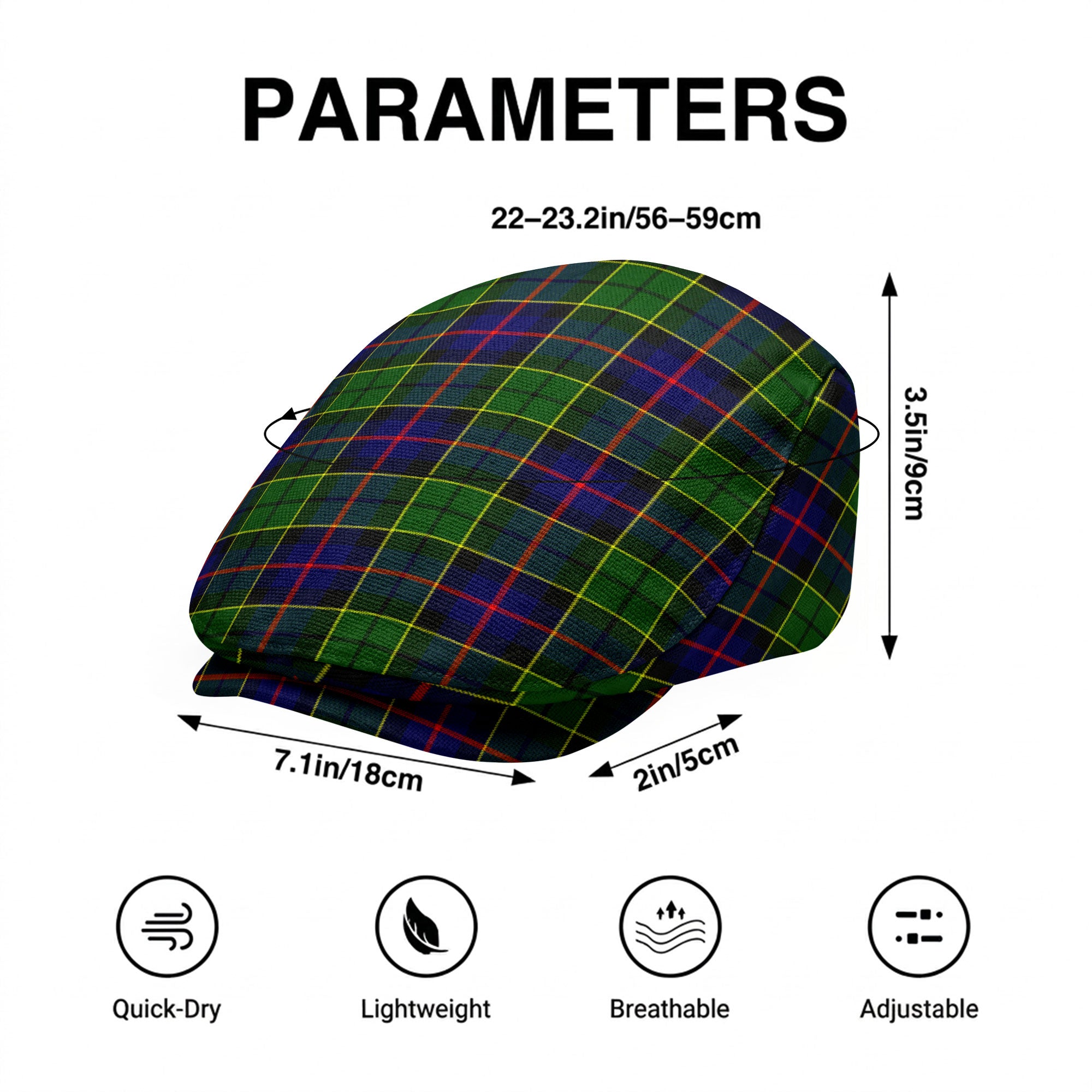 Forsyth Modern Tartan Flat Caps
