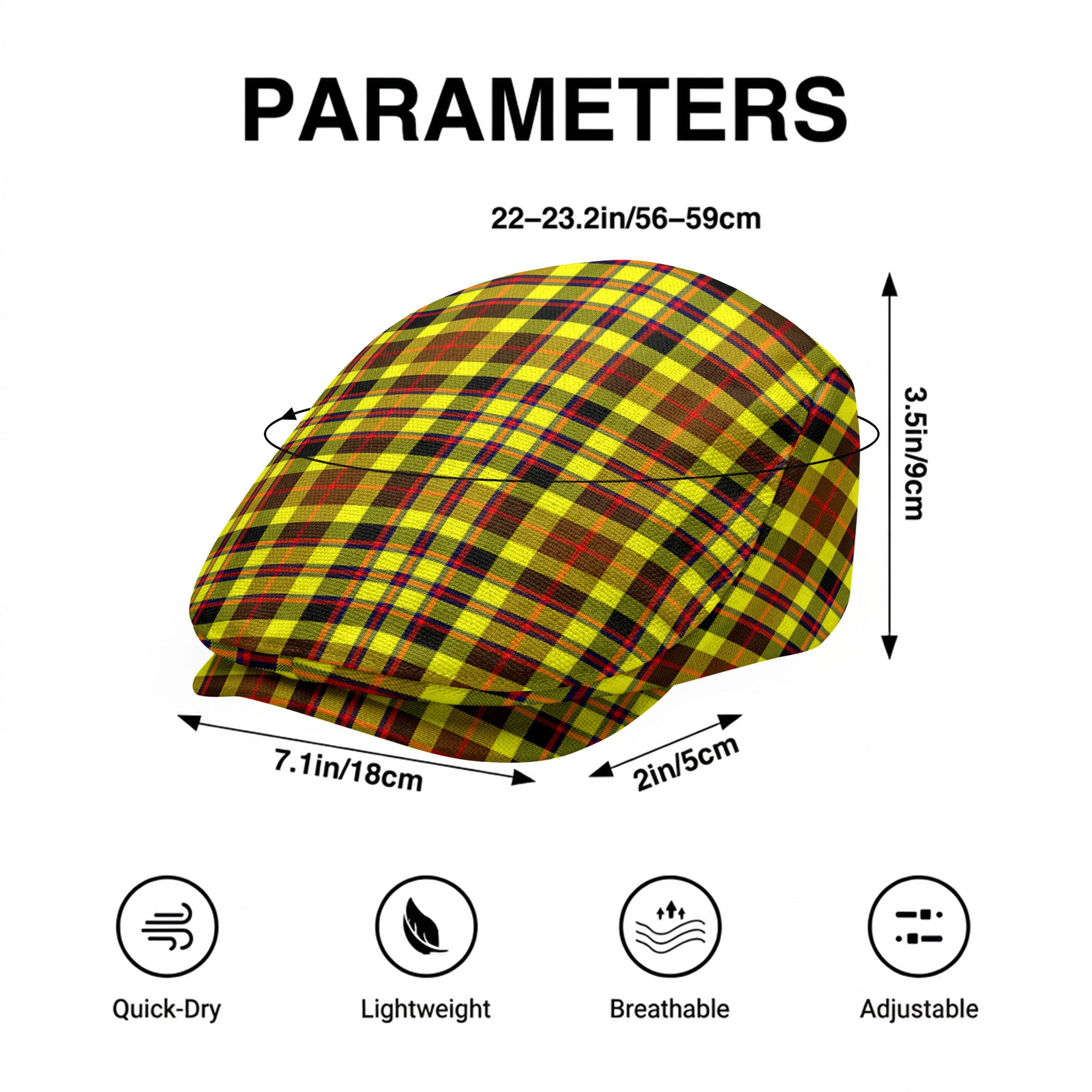 Jardine Tartan Flat Caps