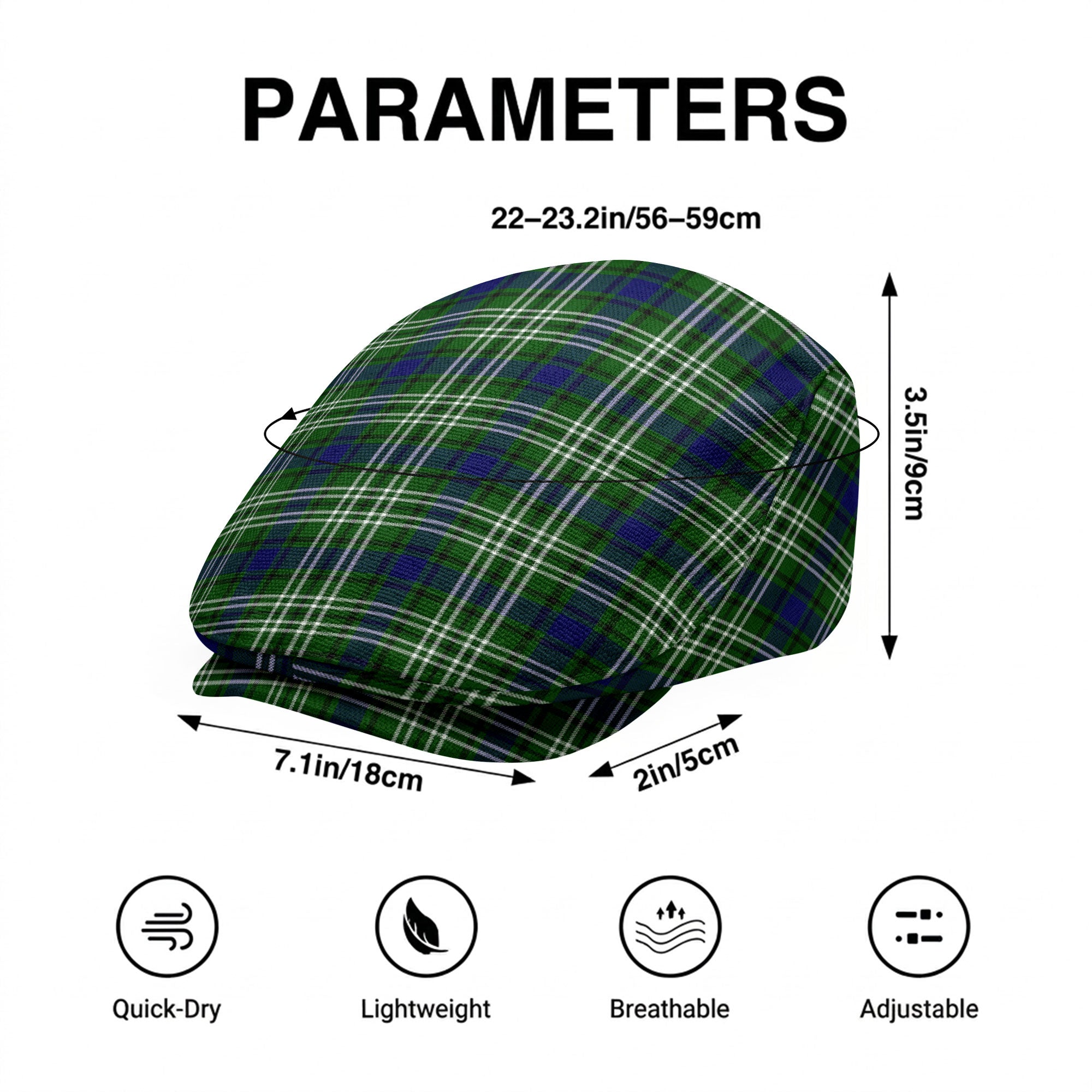 Learmonth Tartan Flat Caps
