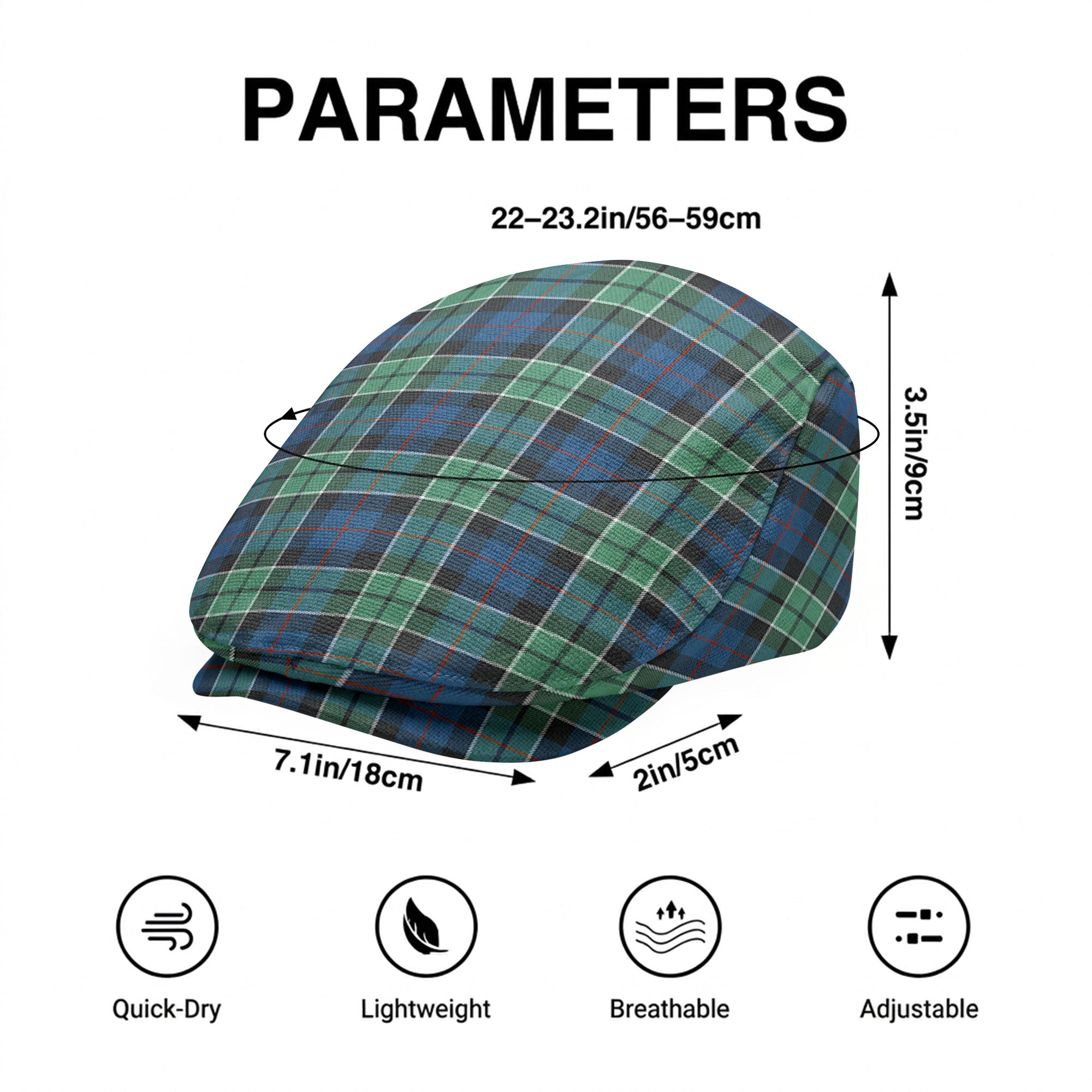 Leslie Hunting Ancient Tartan Flat Caps