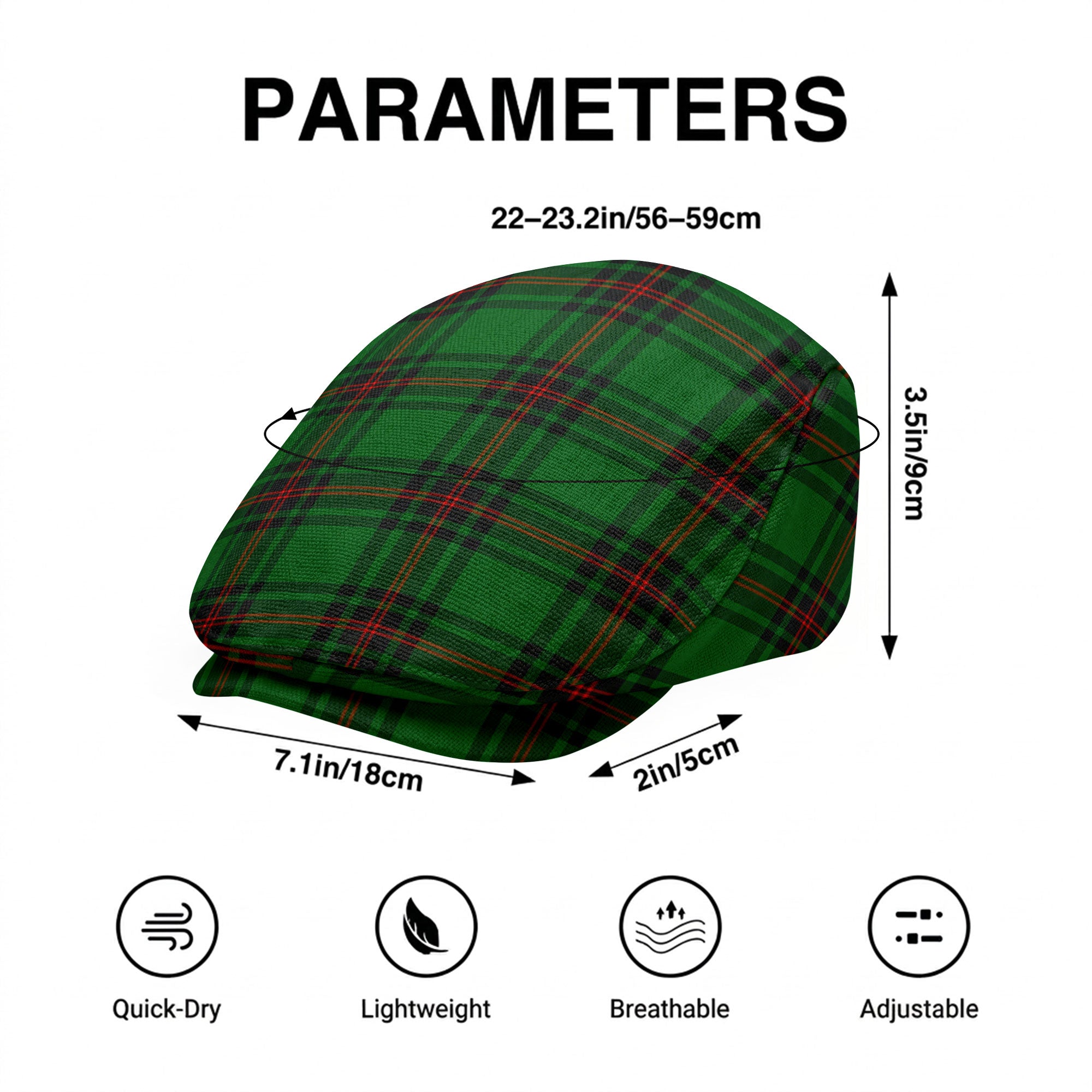 Logie Tartan Flat Caps
