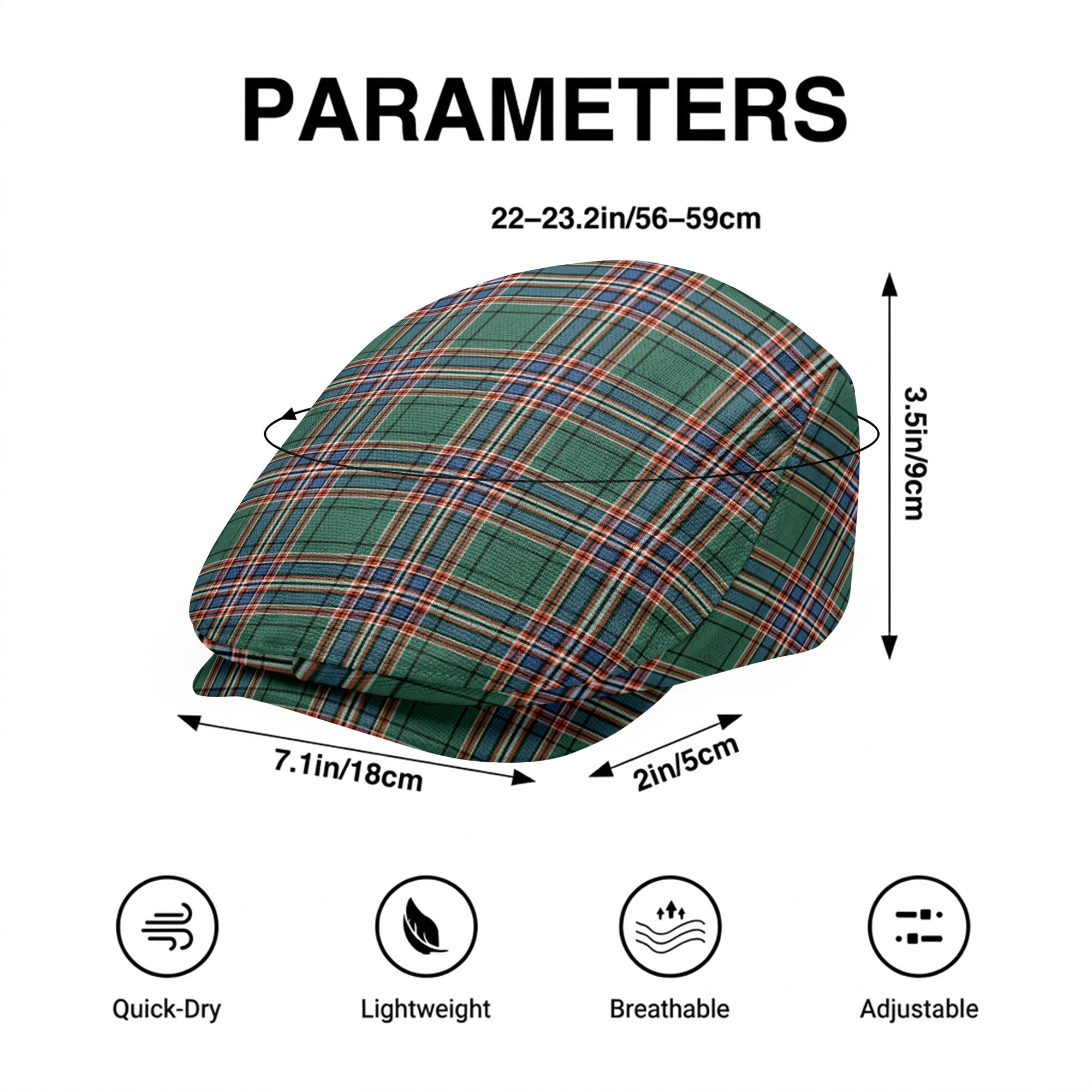 MacFarlane Hunting Ancient Tartan Flat Caps