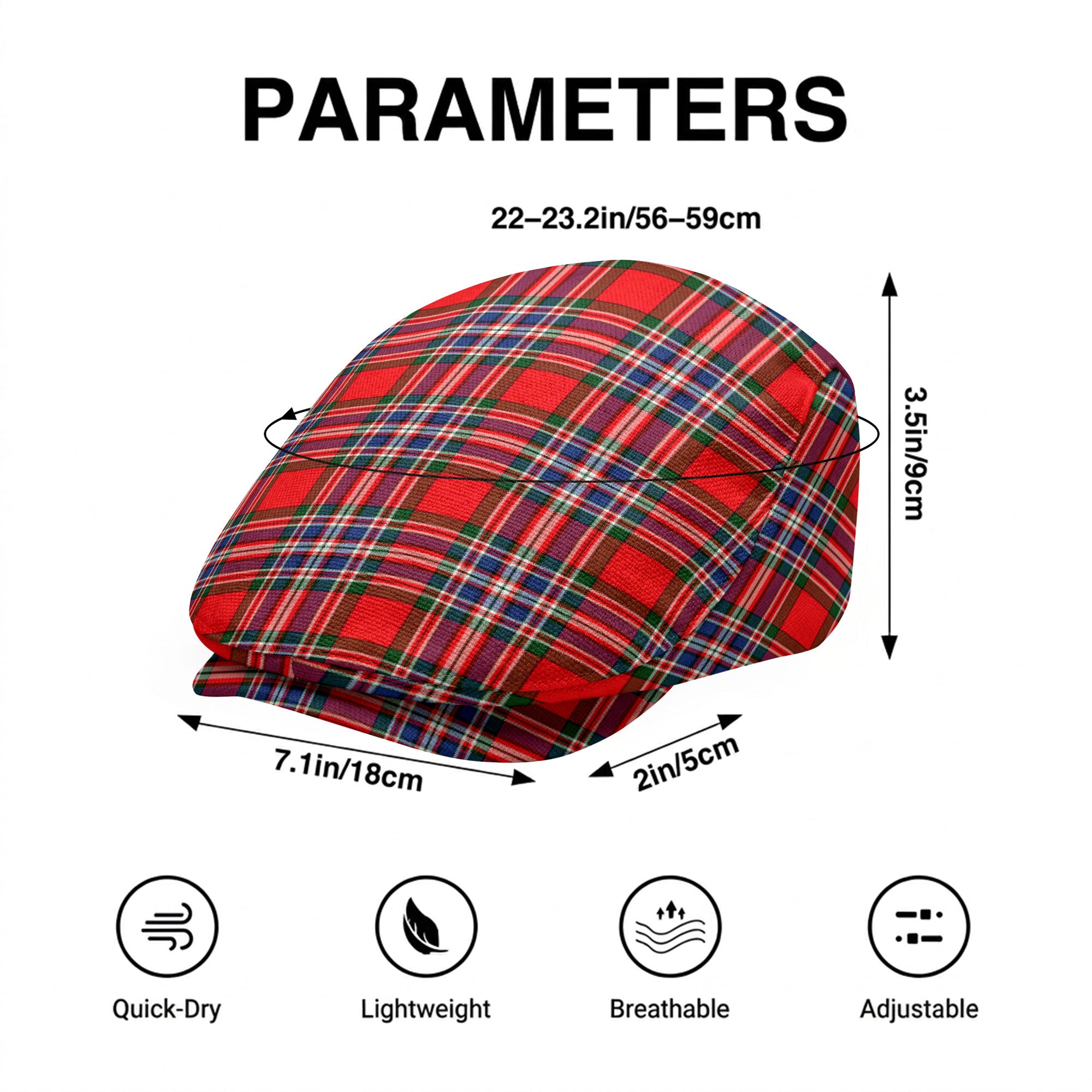 MacFarlane Modern Tartan Flat Caps