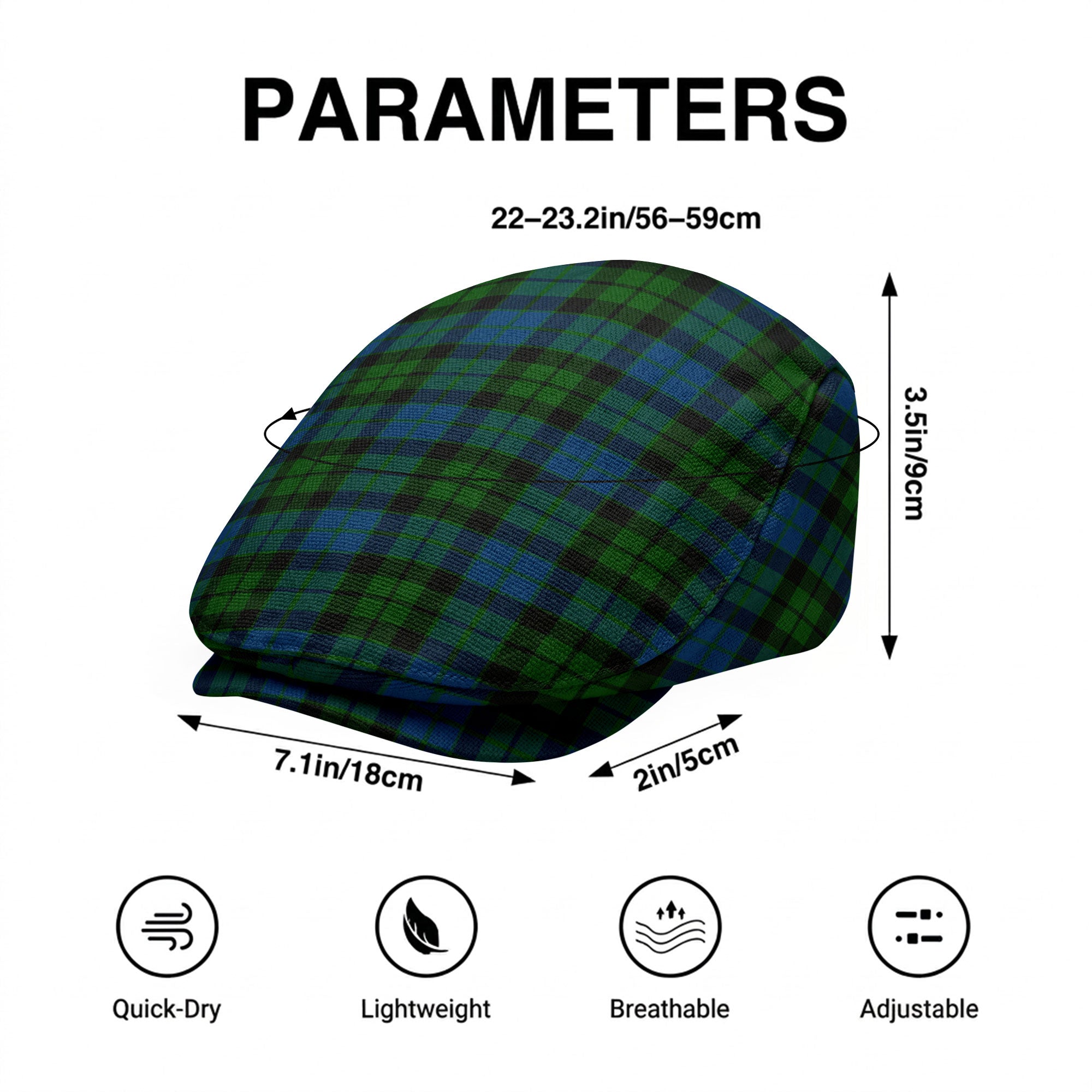 MacKay Modern Tartan Flat Caps