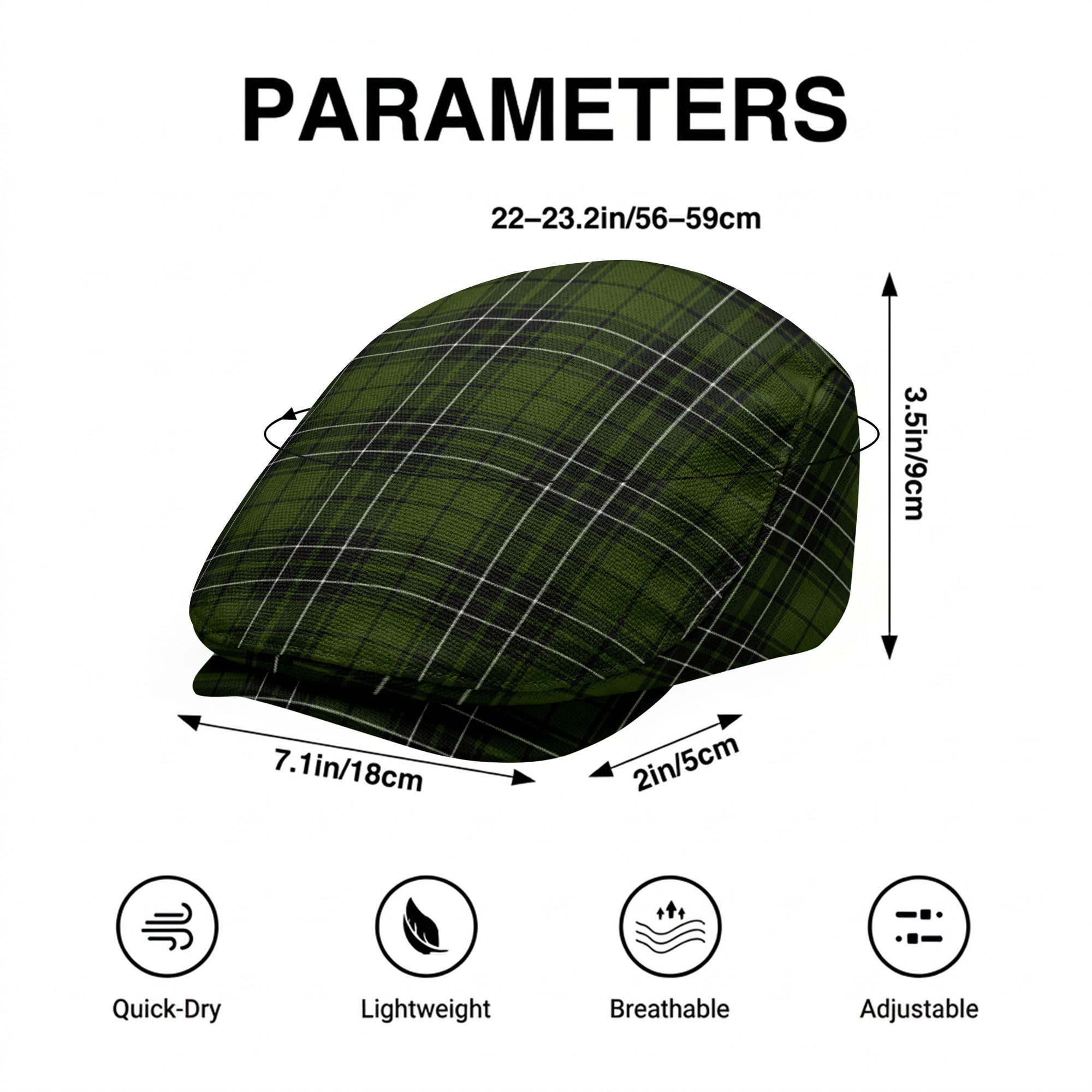 MacLean Hunting Tartan Flat Caps