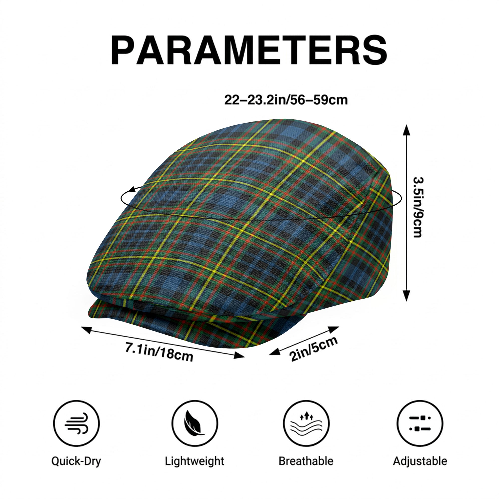 MacLellan Ancient Tartan Flat Caps