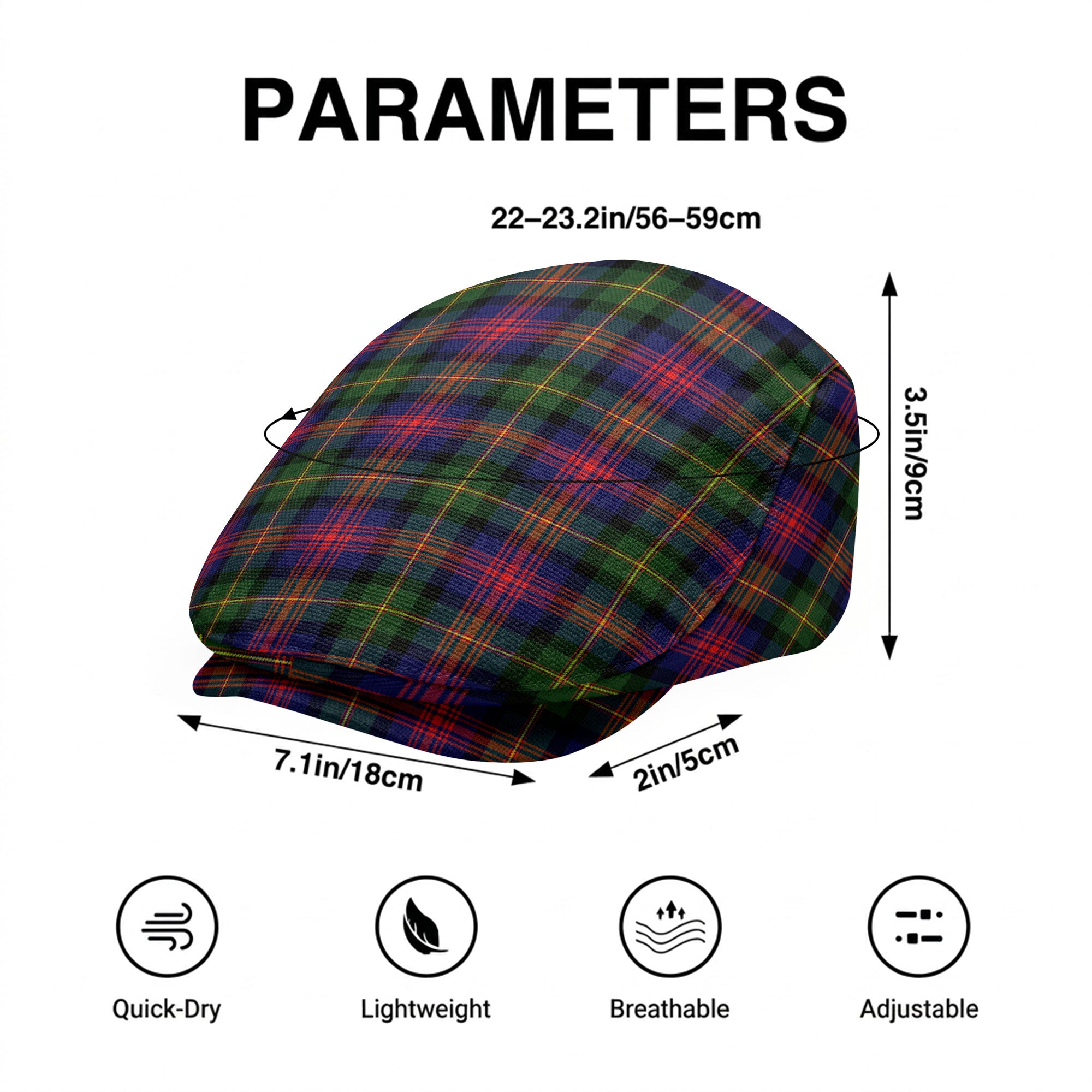 MacLennan Modern Tartan Flat Caps