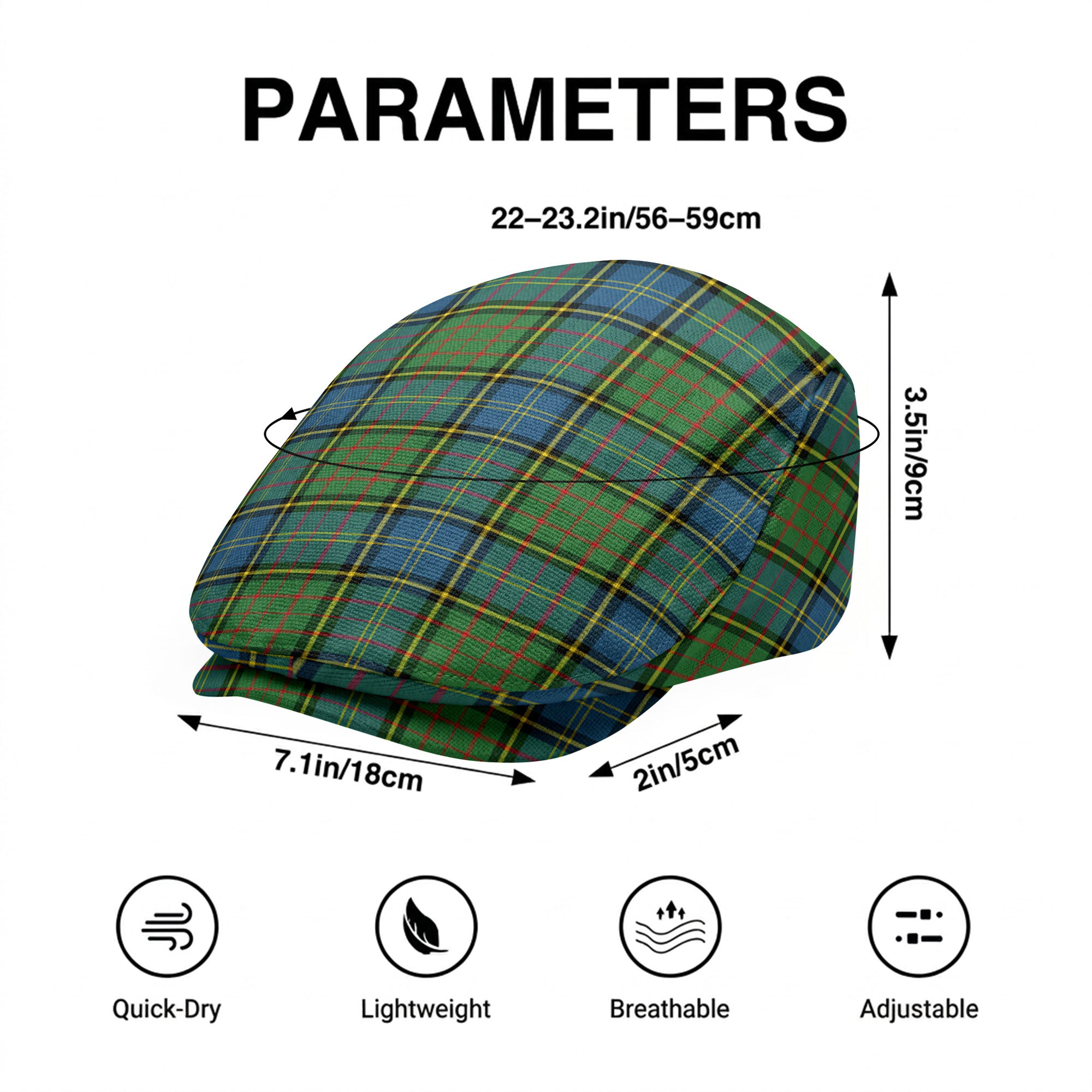 MacMillan Hunting Ancient Tartan Flat Caps