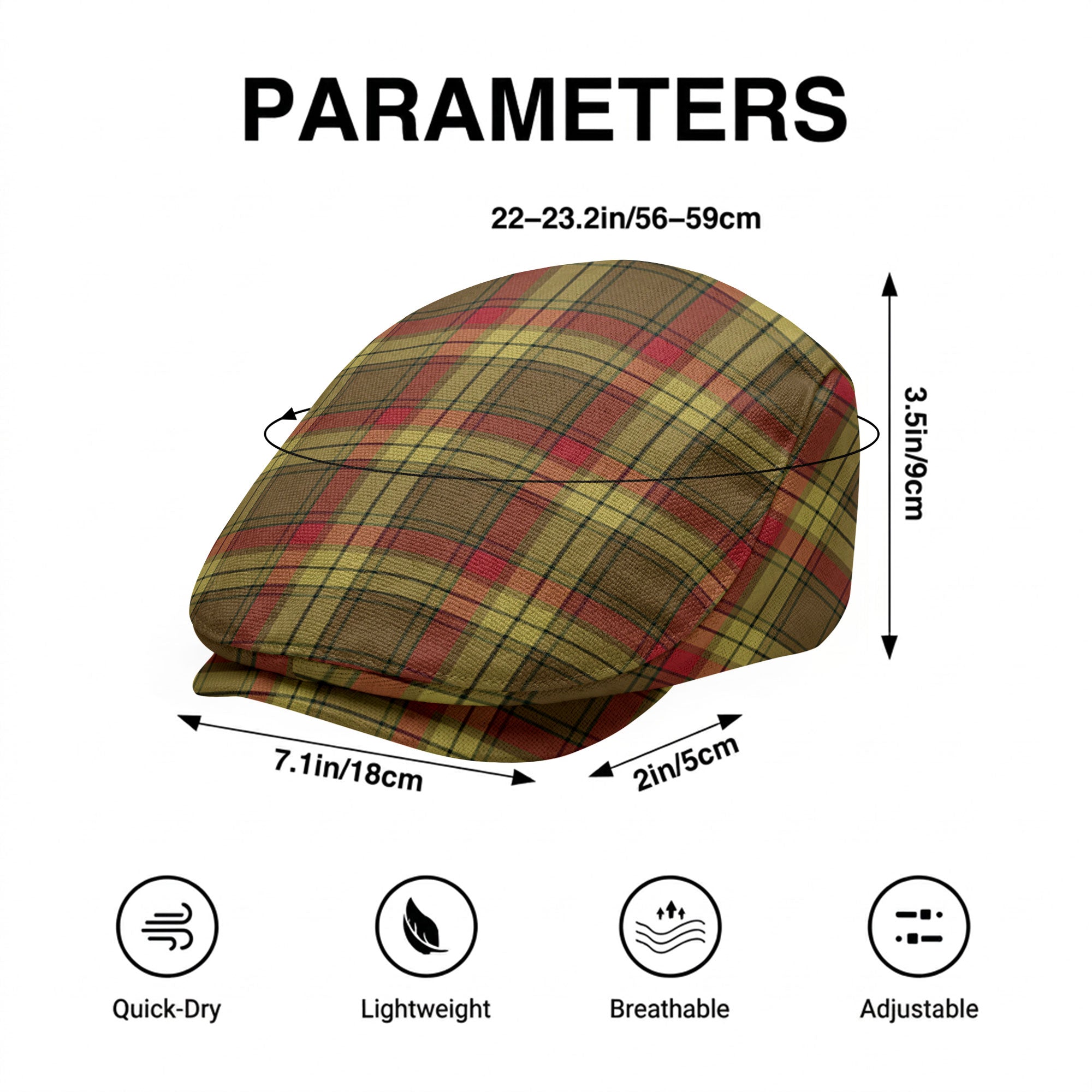 MacMillan Old Weathered Tartan Flat Caps